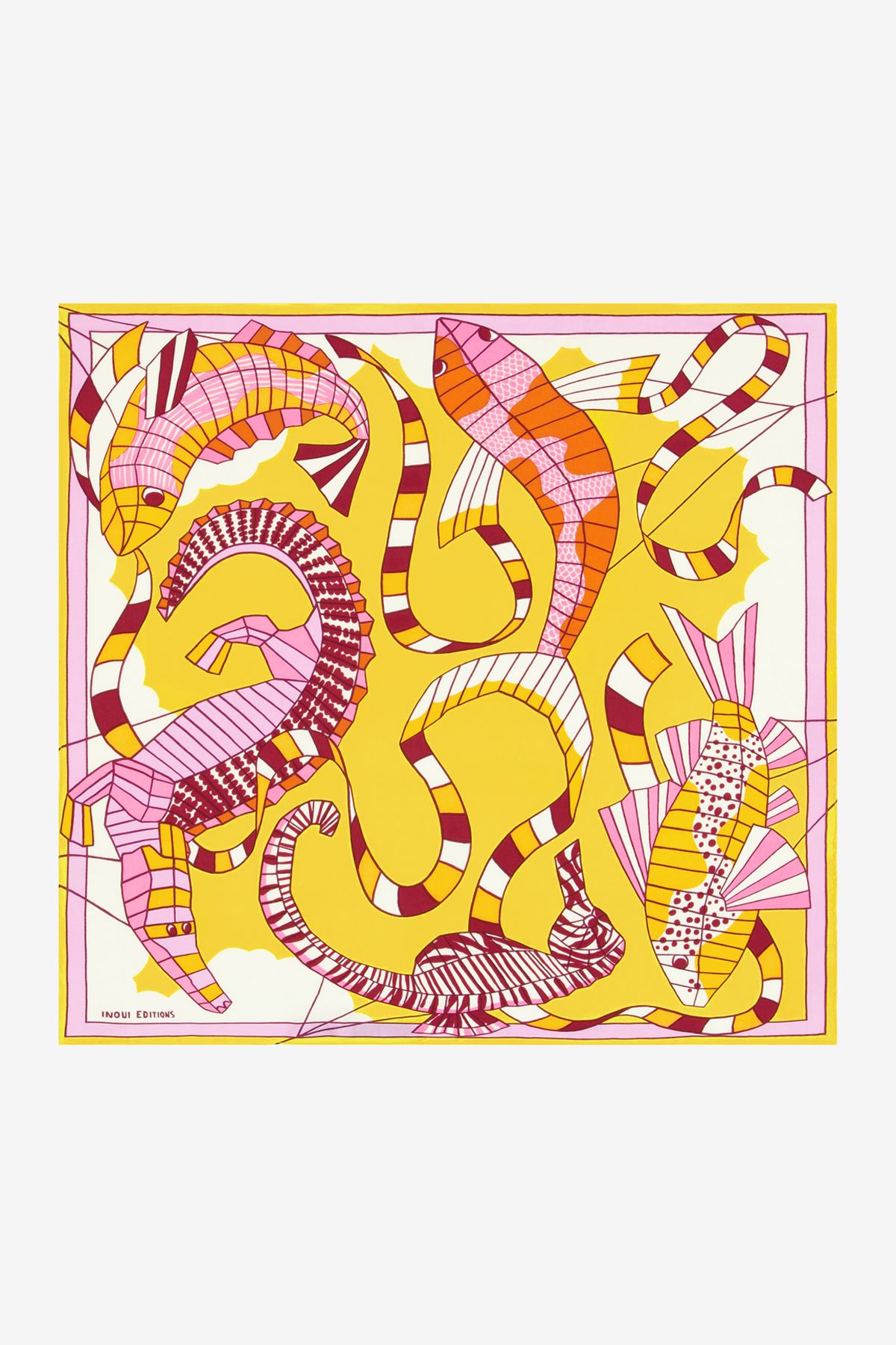 Carré 65 - Cerfs Volants - Jaune