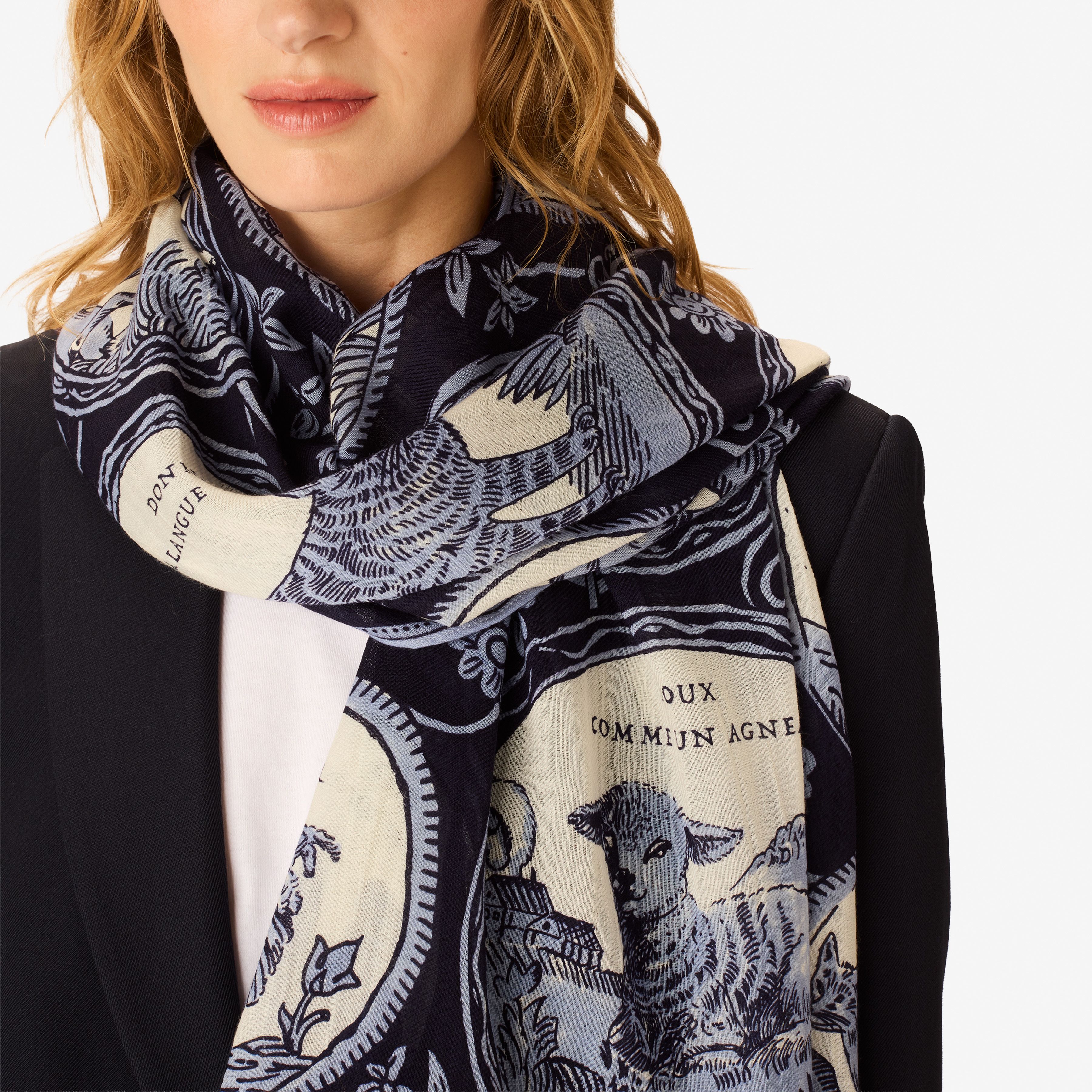 Scarf 70 - Chance Inoui - Navy