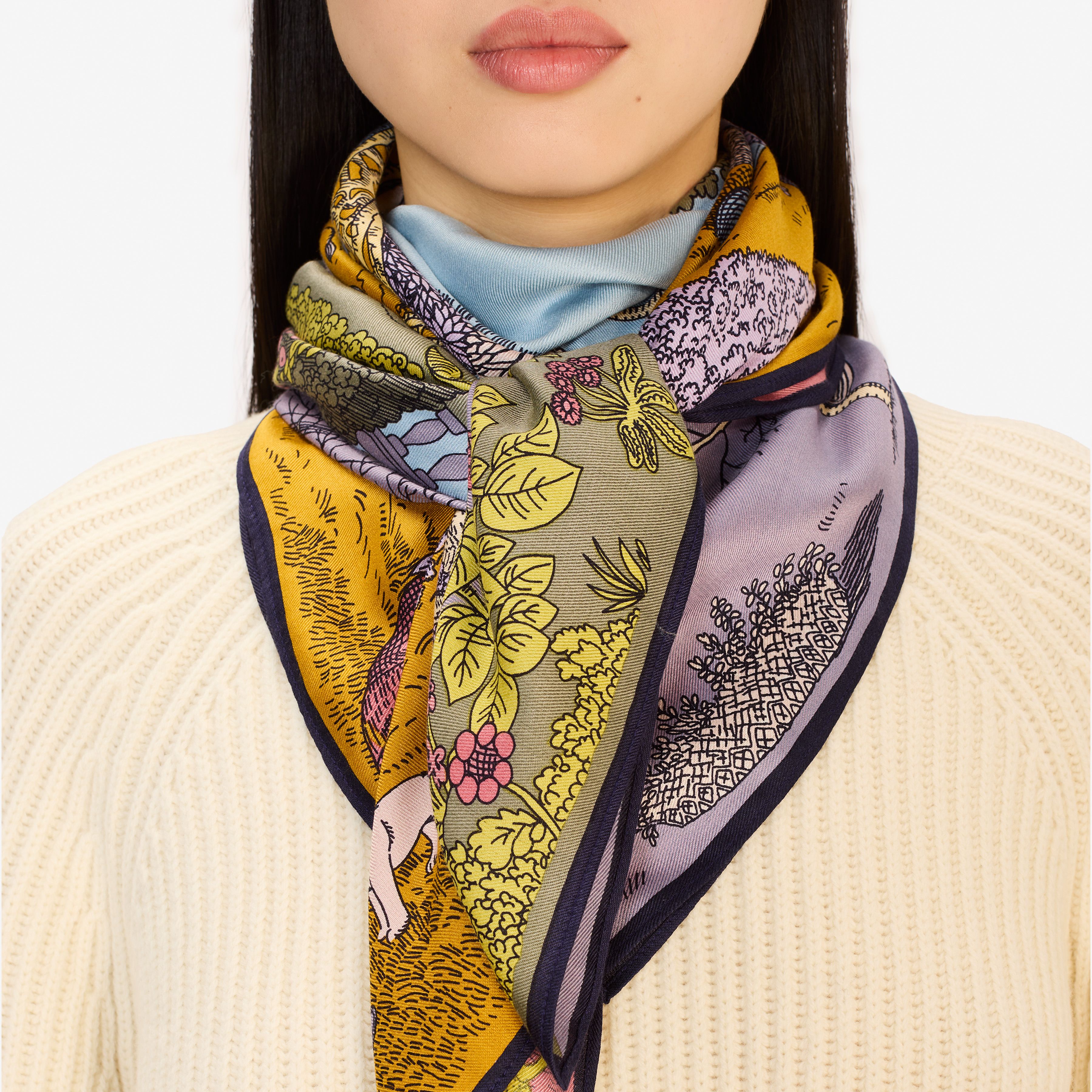 Carré 100 - Quatre Saisons - Pastel