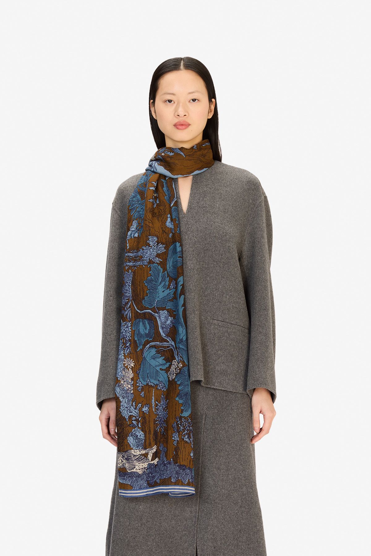 Écharpe 70 - Histoire - Bleu