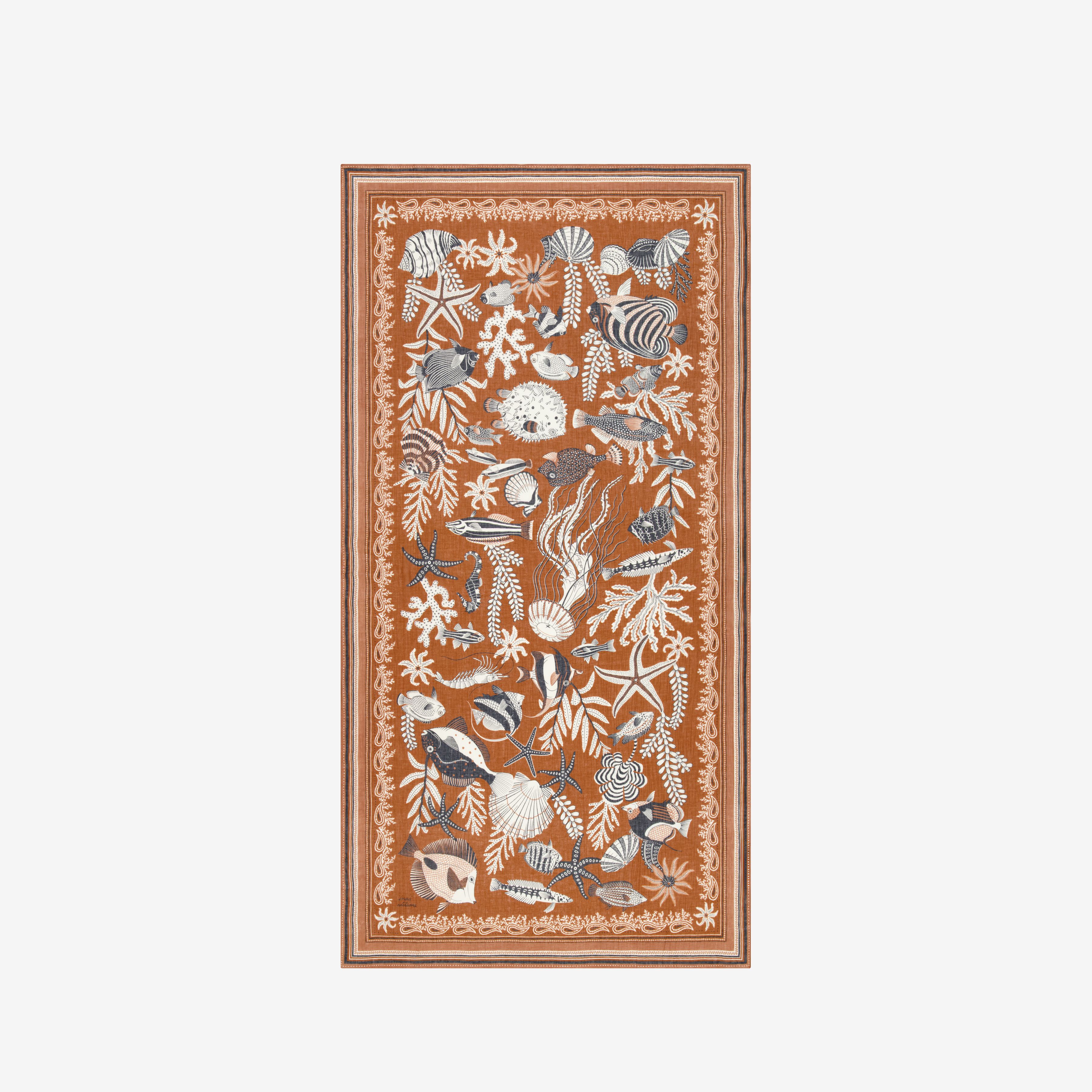 Écharpe 100 - Neptune - Mordoré