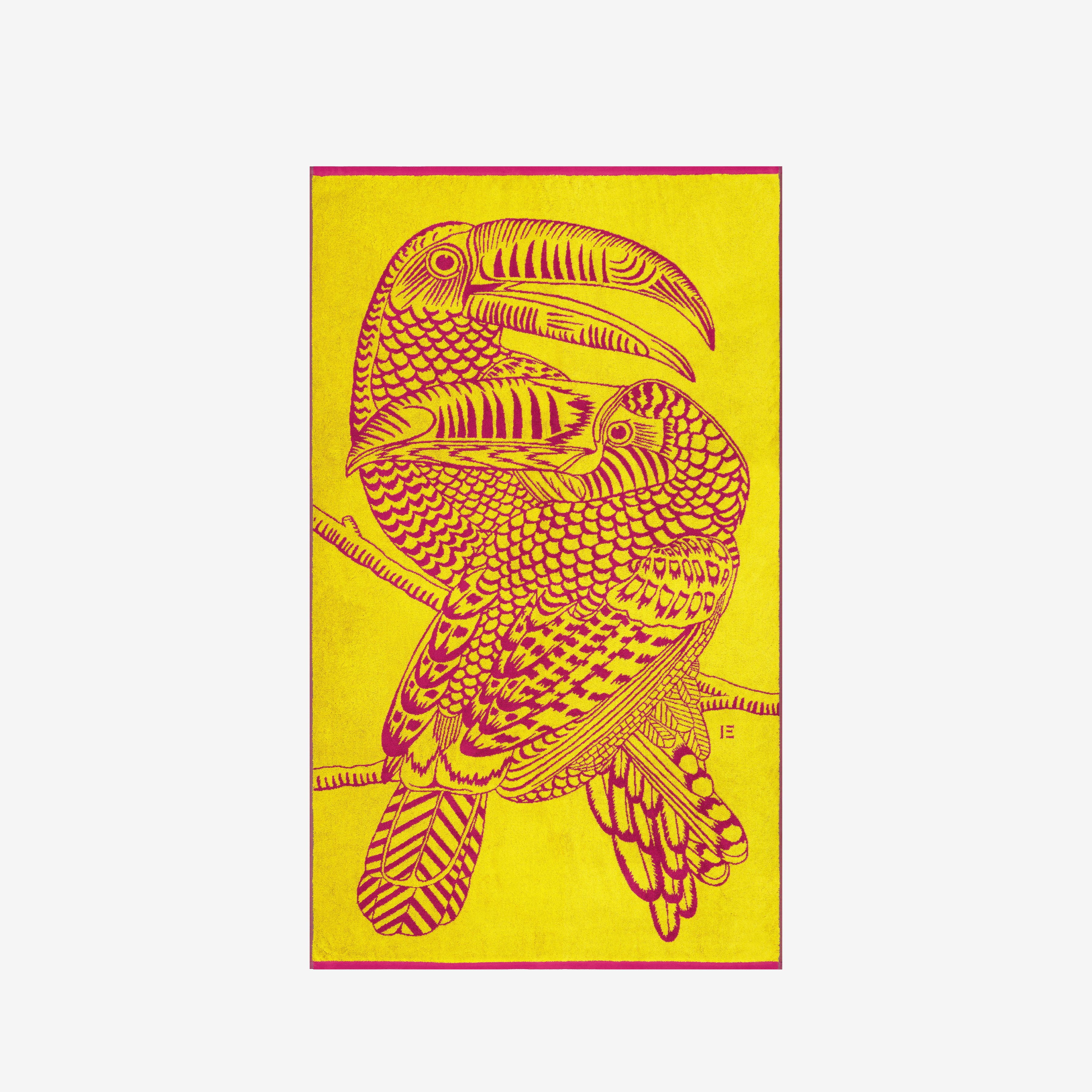 Beach Towel - Toucan - Yellow