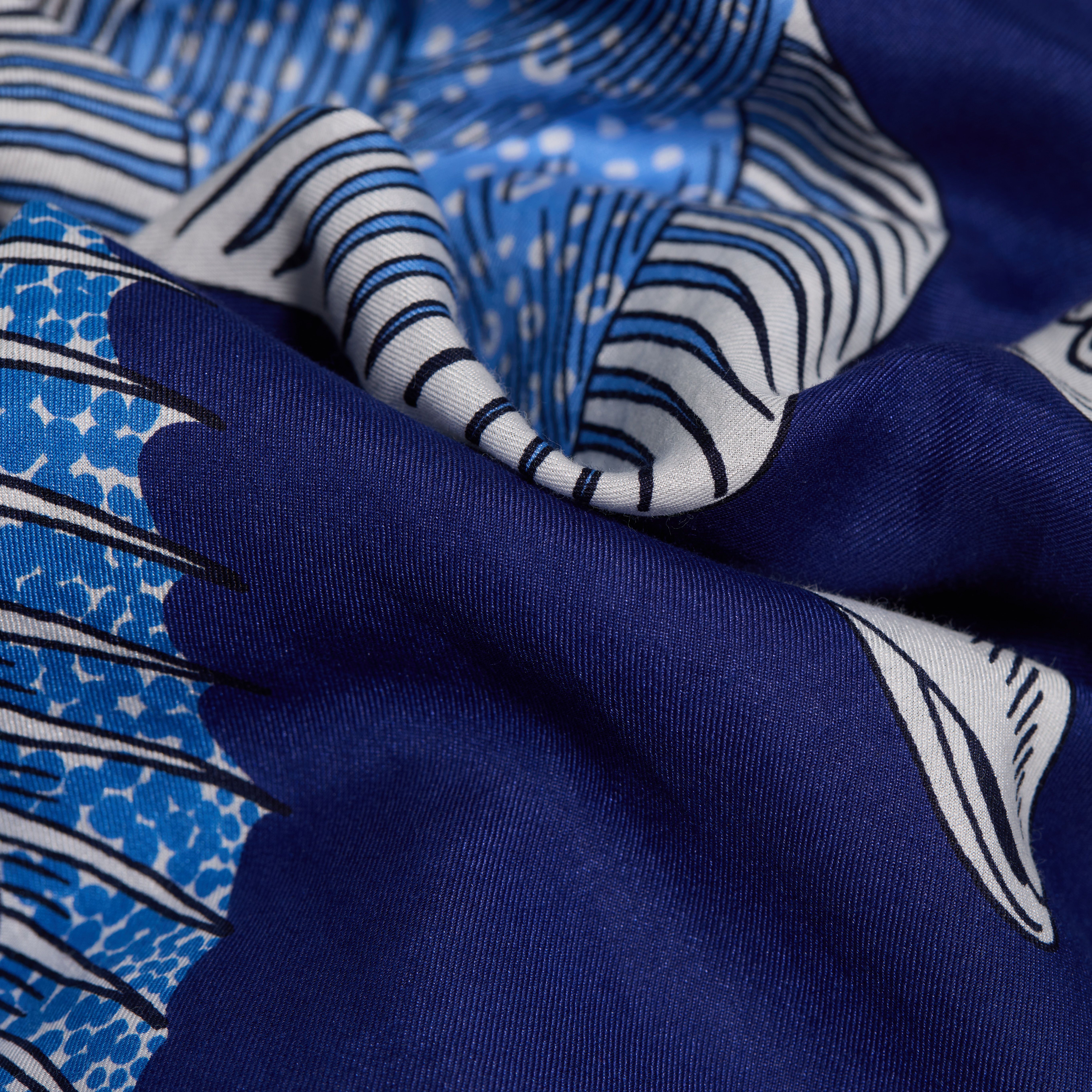 Écharpe  100 - Poseidon - Bleu