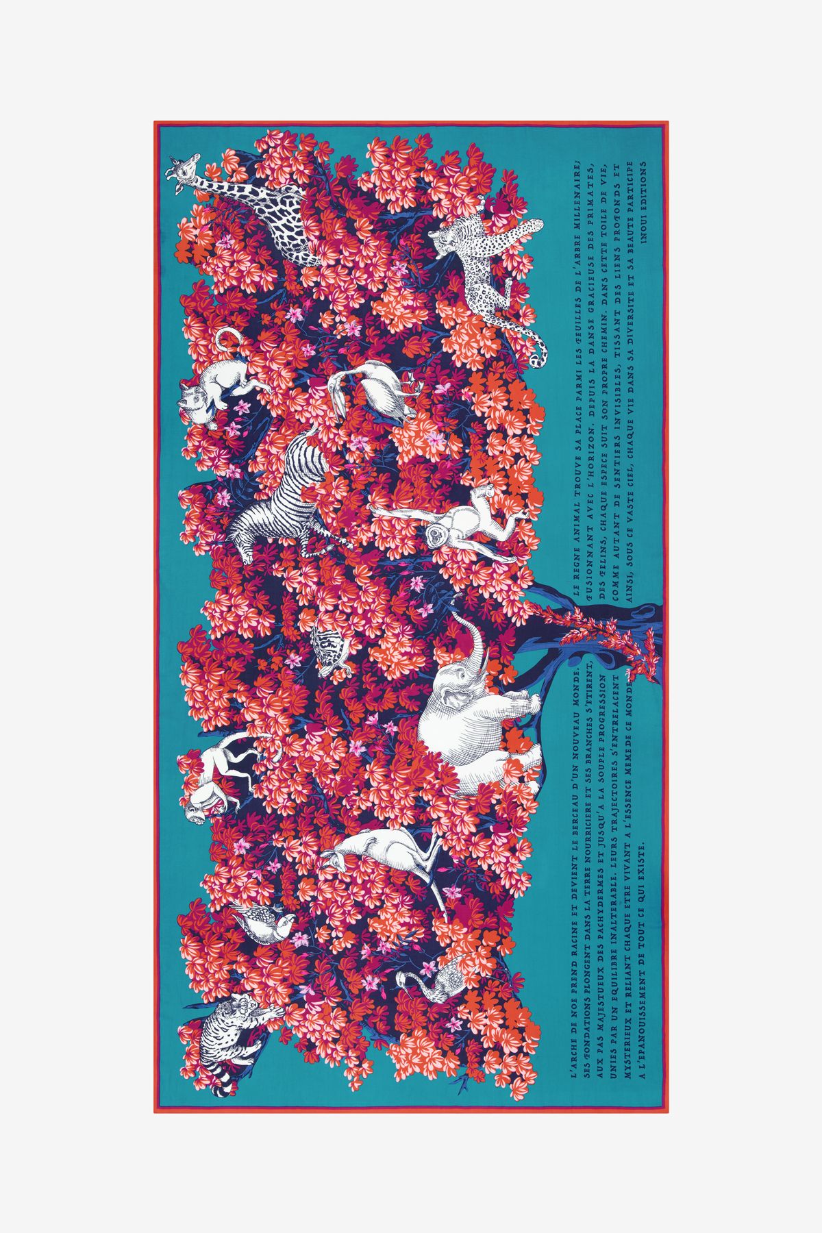 Écharpe 100 - Bestiaire - Rose