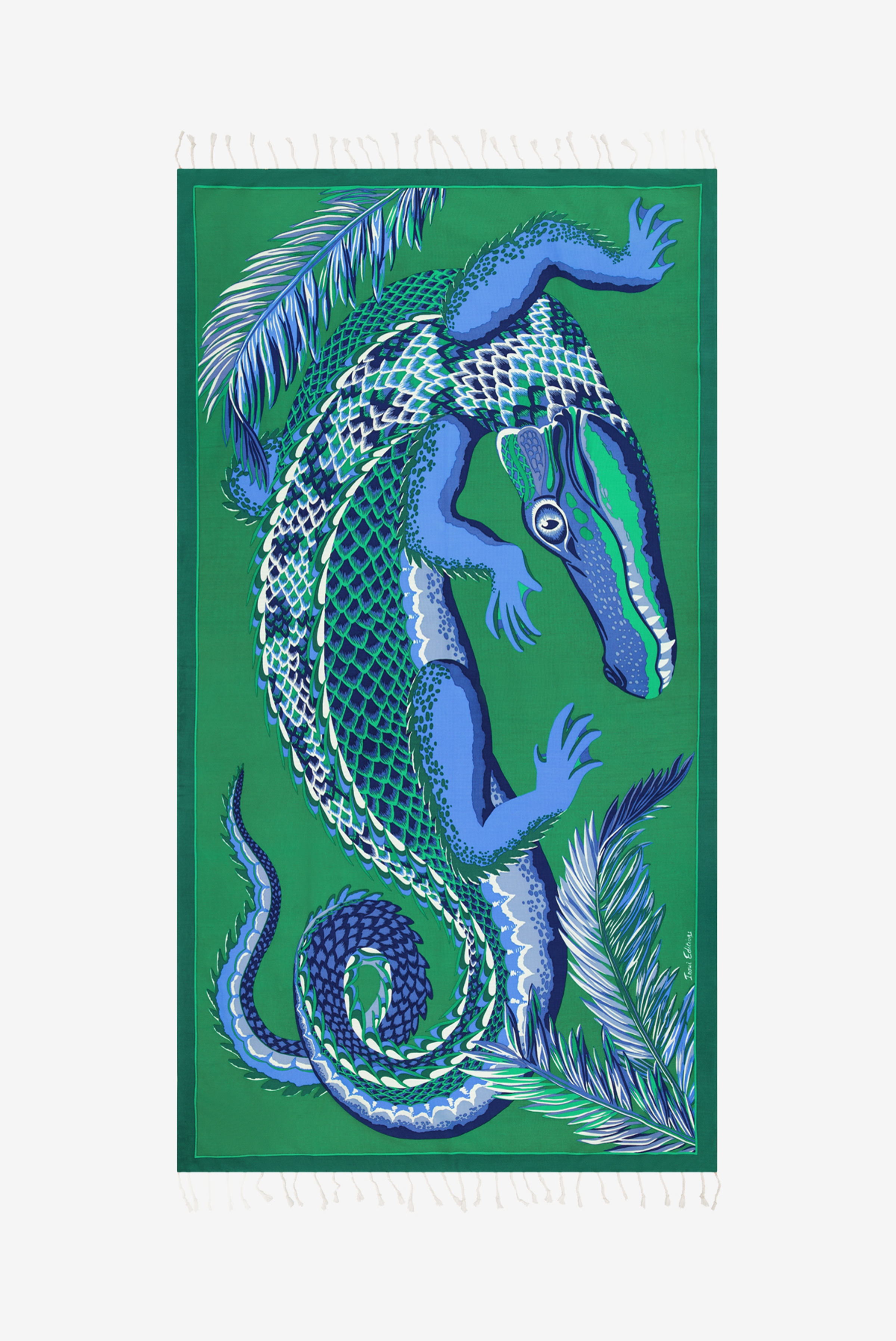 Fouta 100 - Croco - Vert