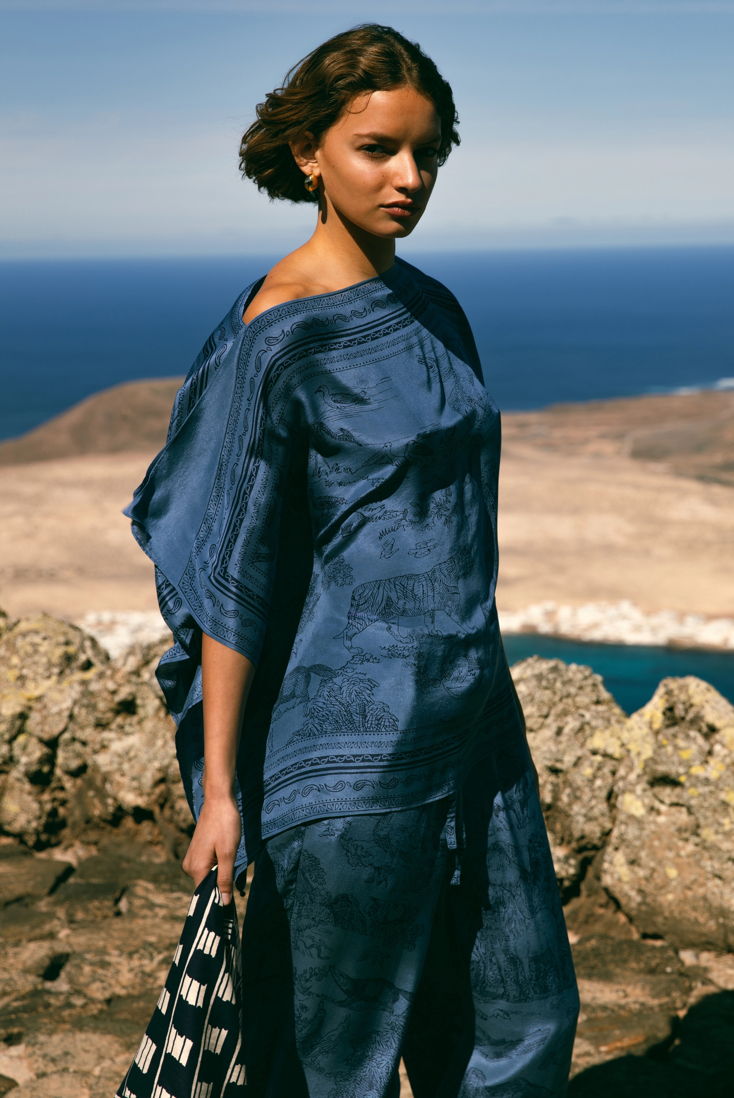 Scarf Top - Reverie - Navy