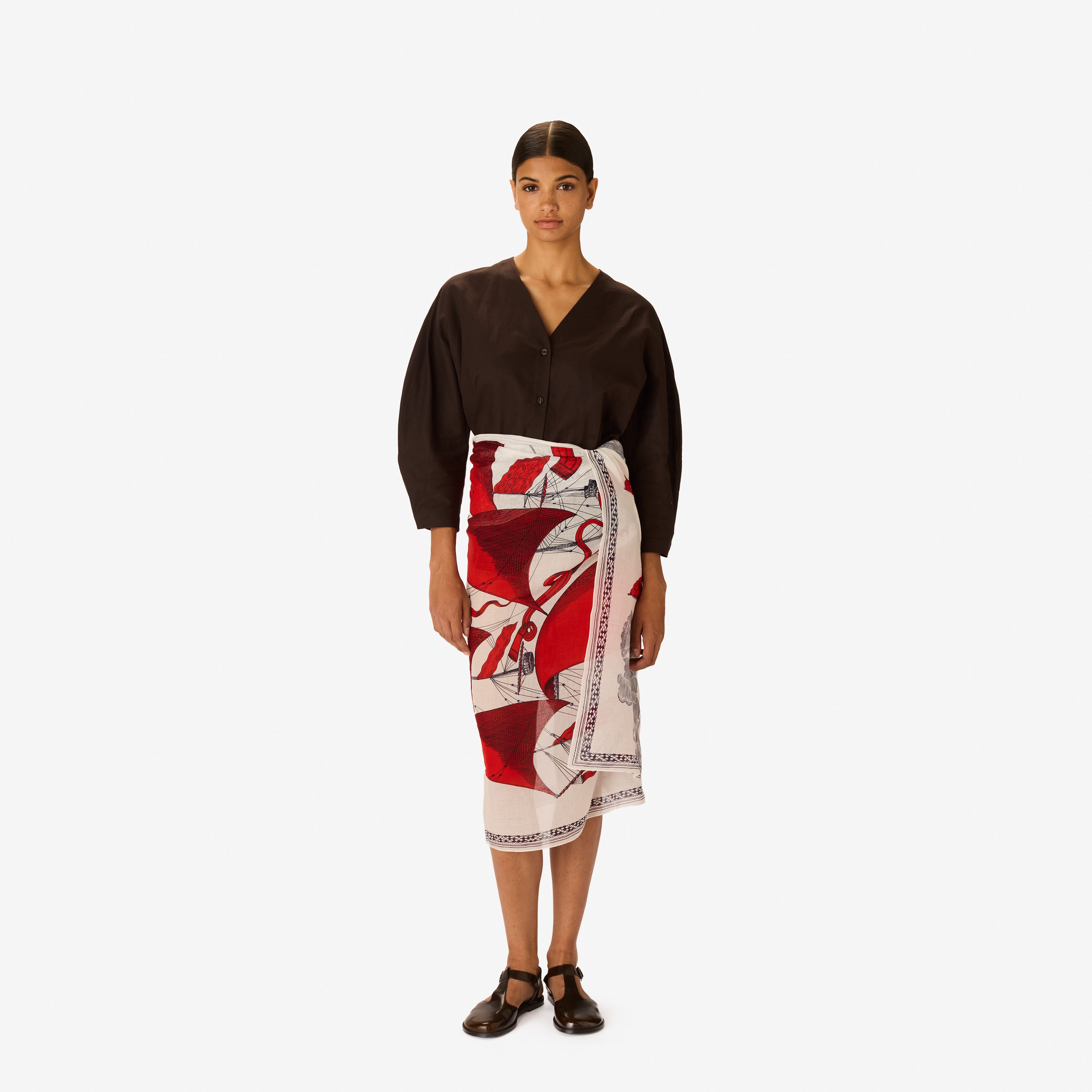 Écharpe 100 - Des Rives et des Reves - Rouge