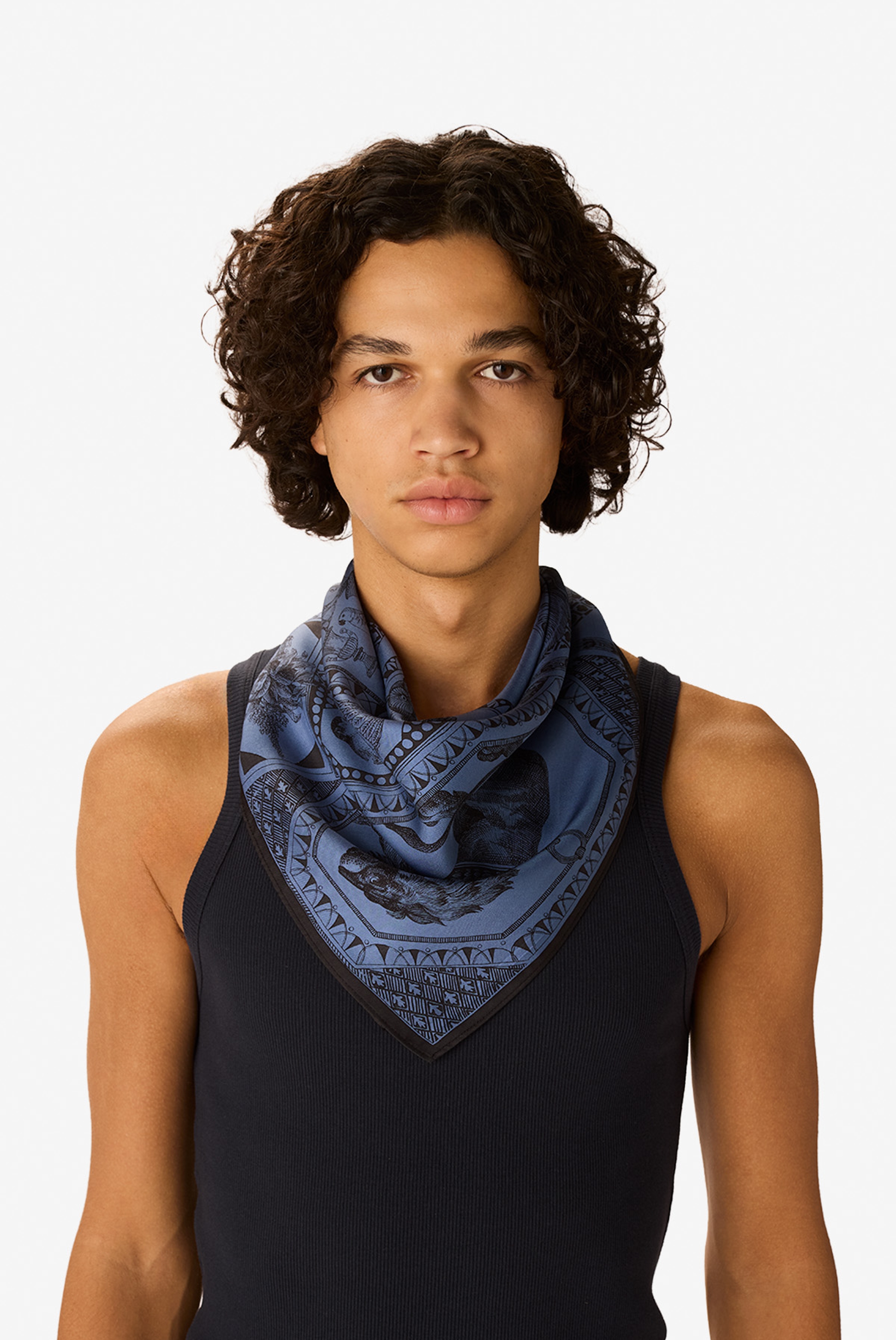 Carré 65 - Barocco - Bleu