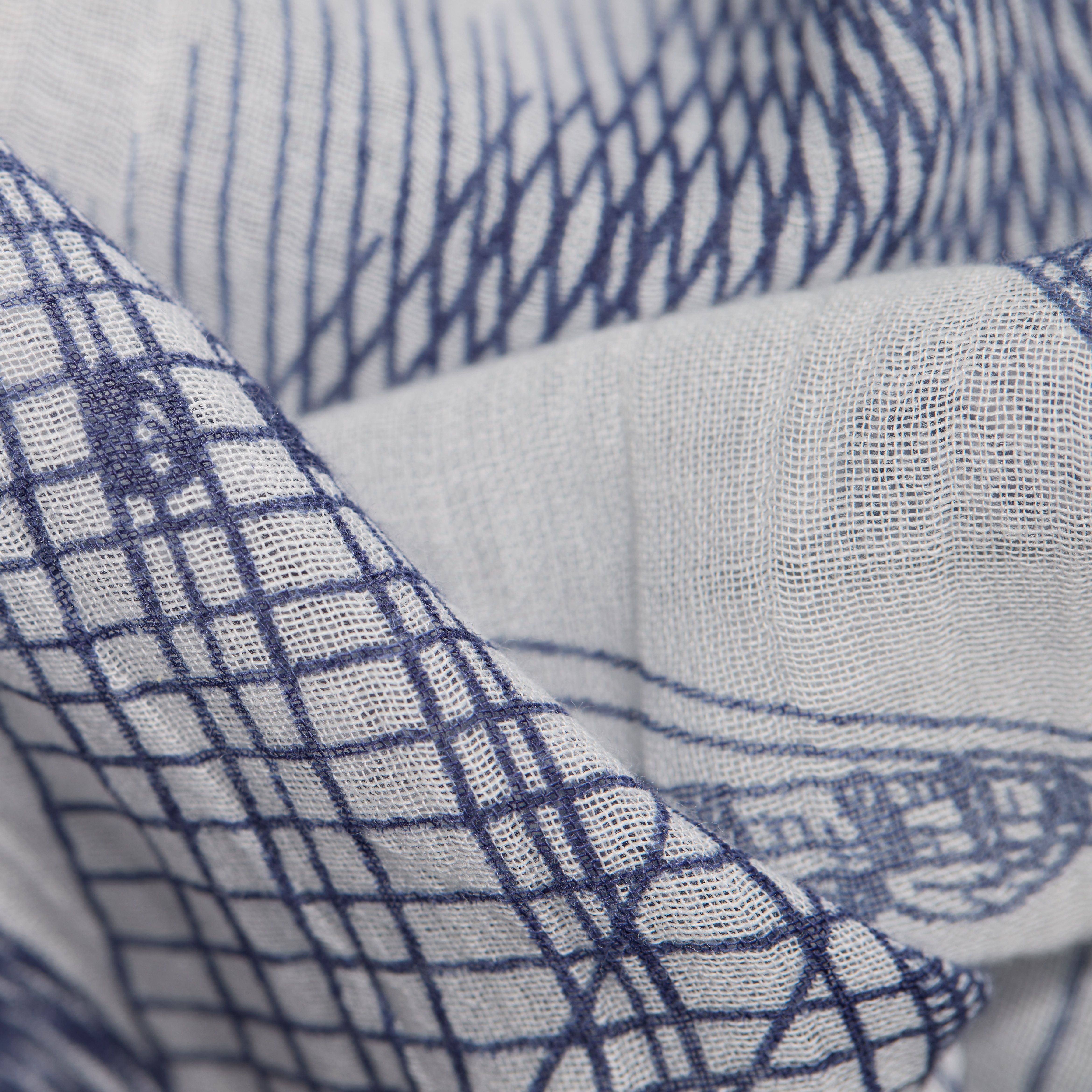 Scarf 100 - Des Rives Et Des Reves - White