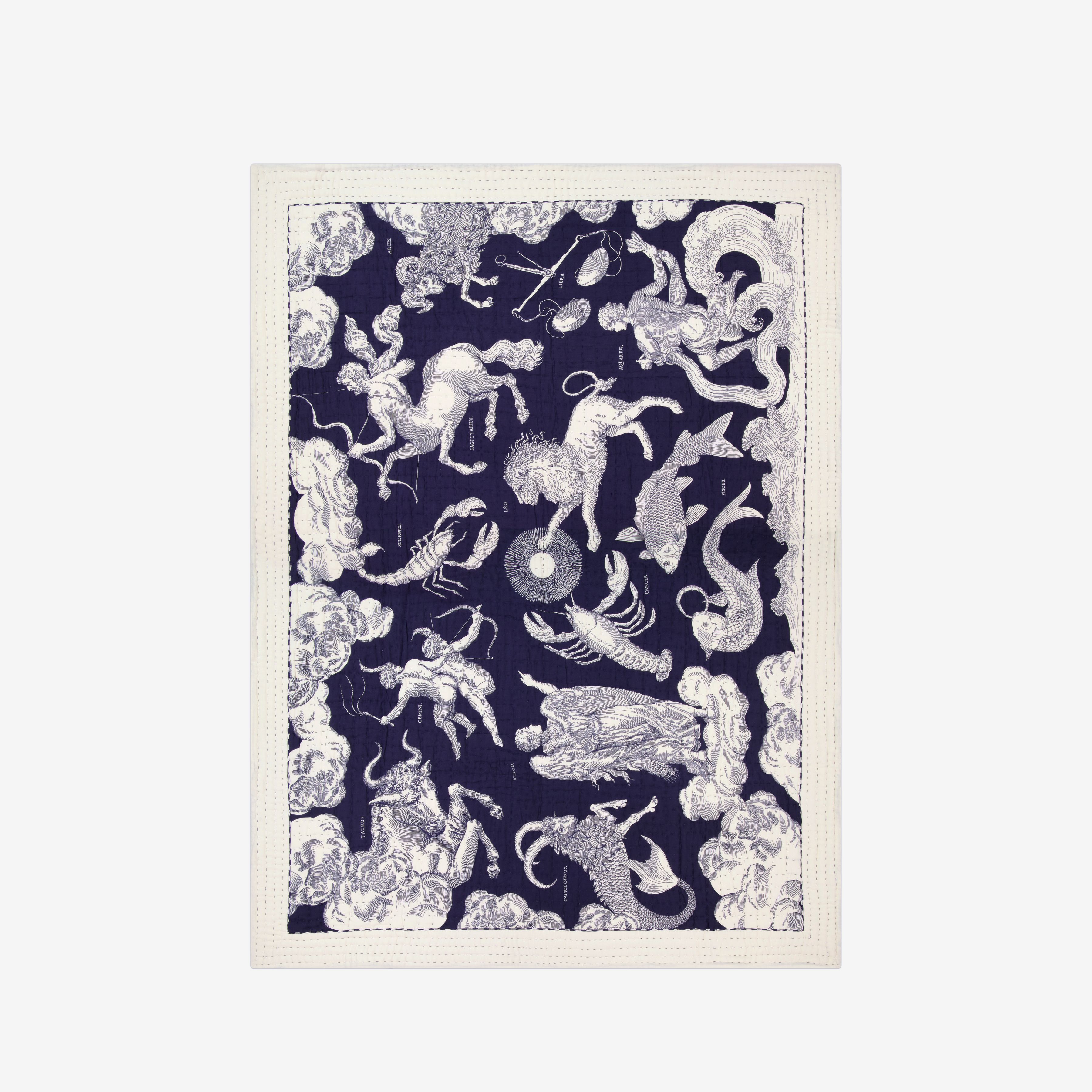Quilted Cover 140 - Astrologie - Navy