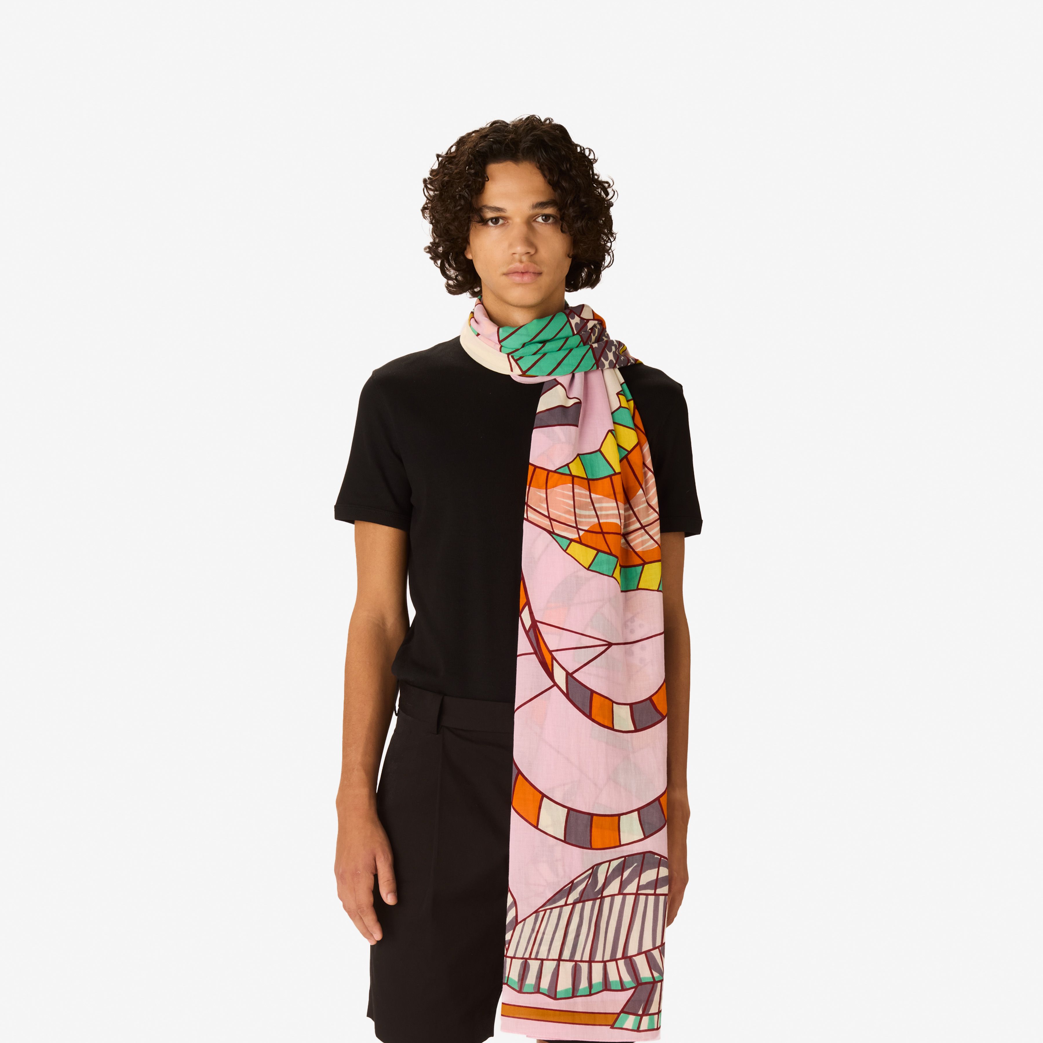 Scarf 100 - Cerfs Volants - Pink