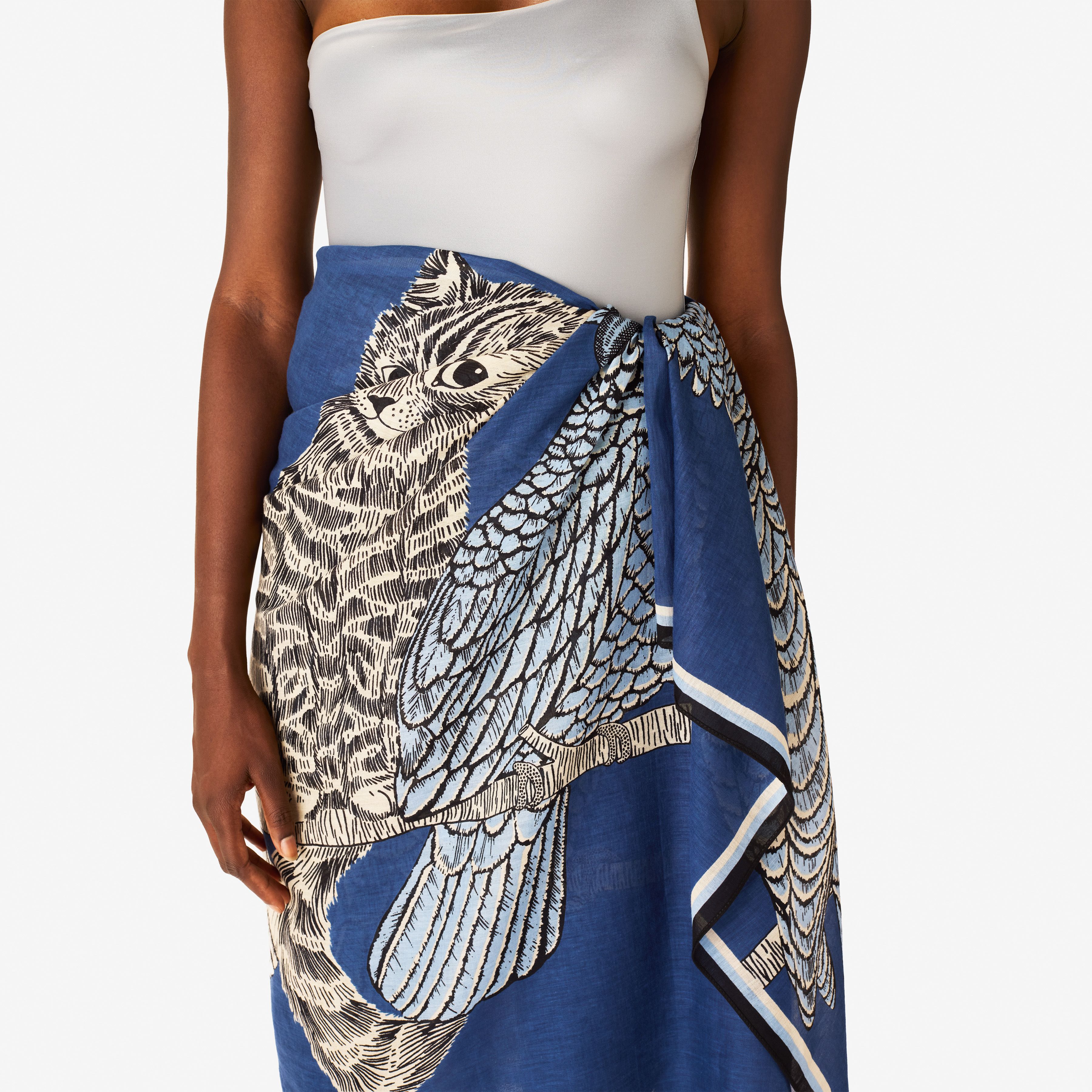 Écharpe 100 - Caracat - Bleu