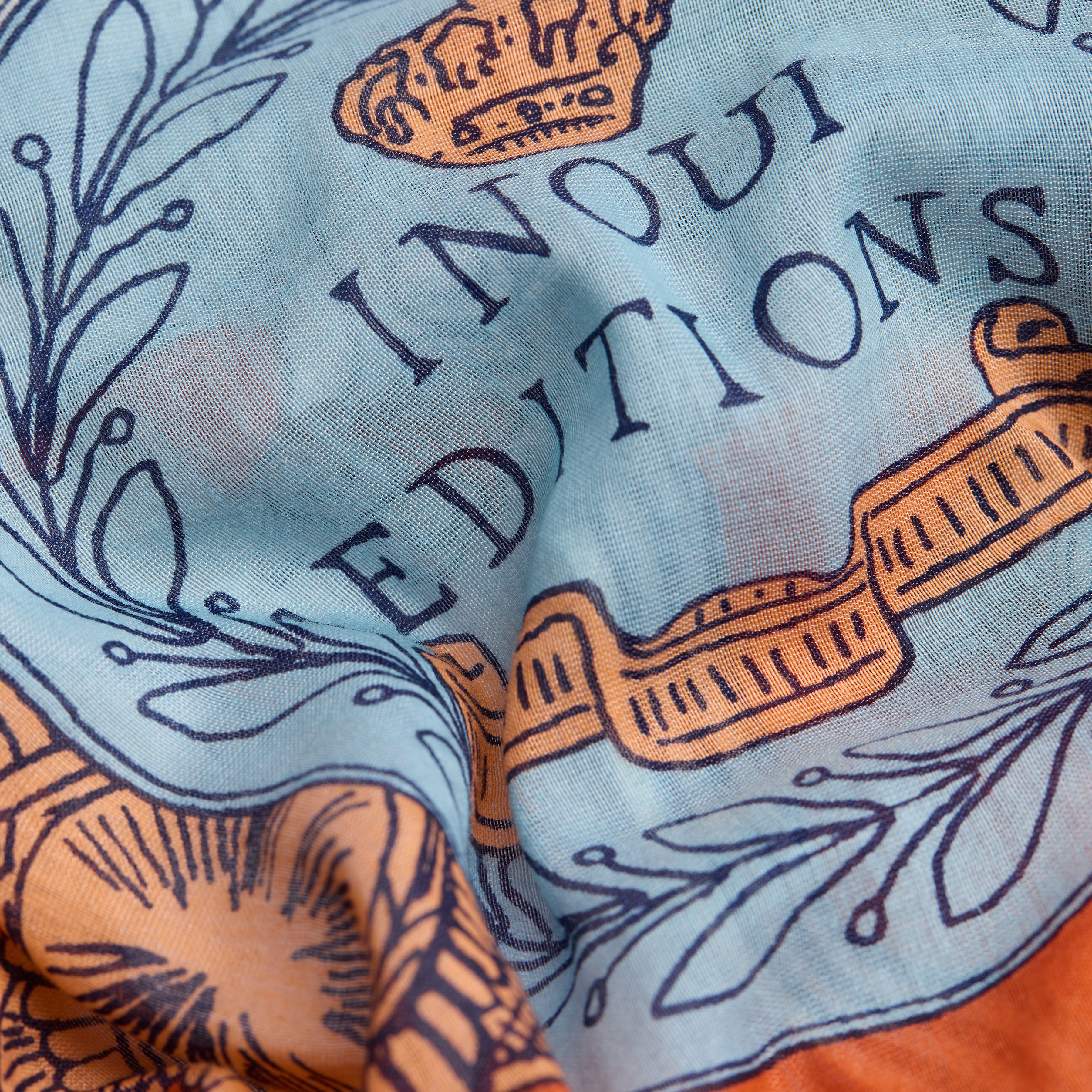 Scarf 100 - Octopus - Orange