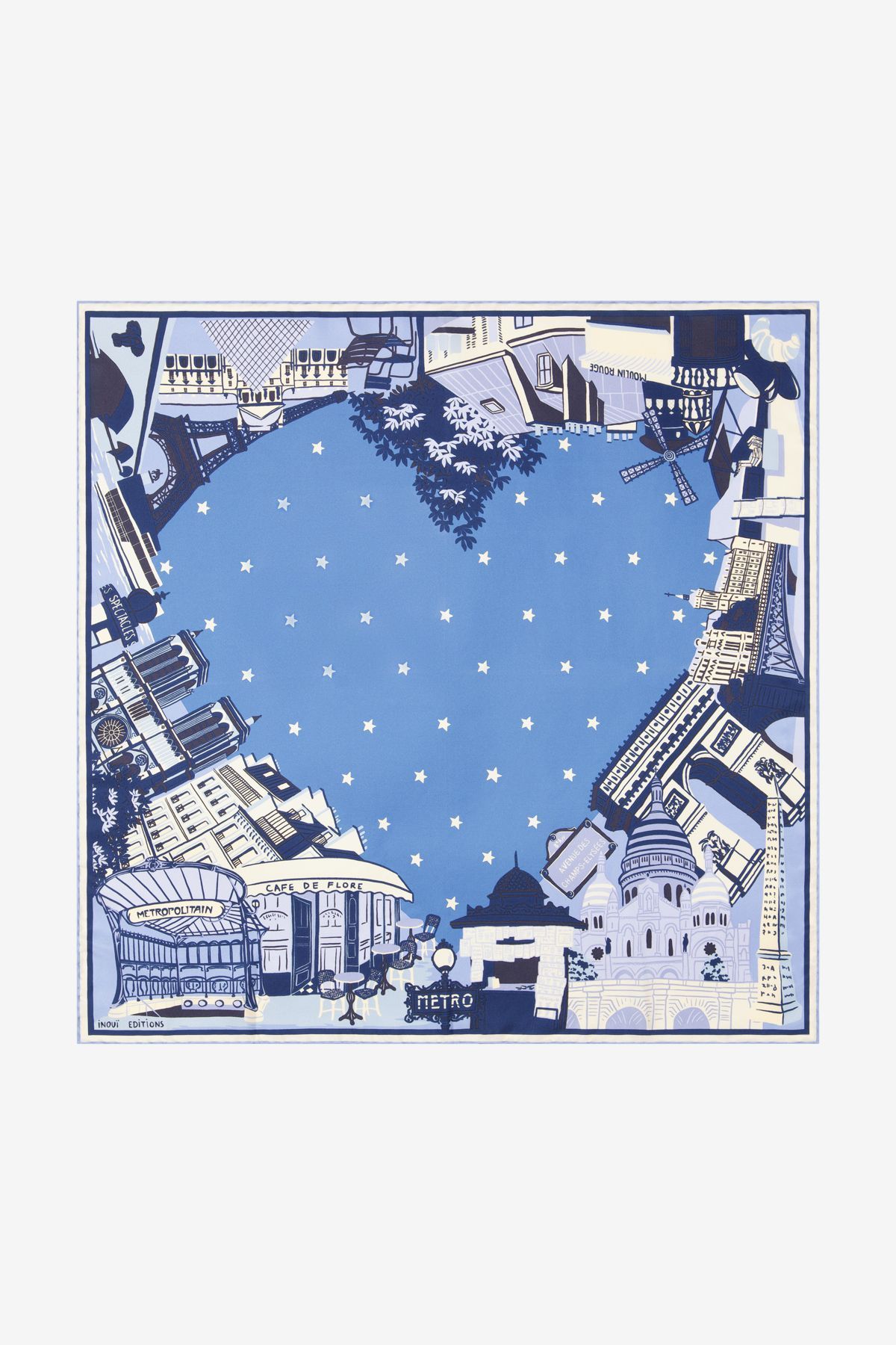 Carré 70 - J'Aime Paris - Bleu