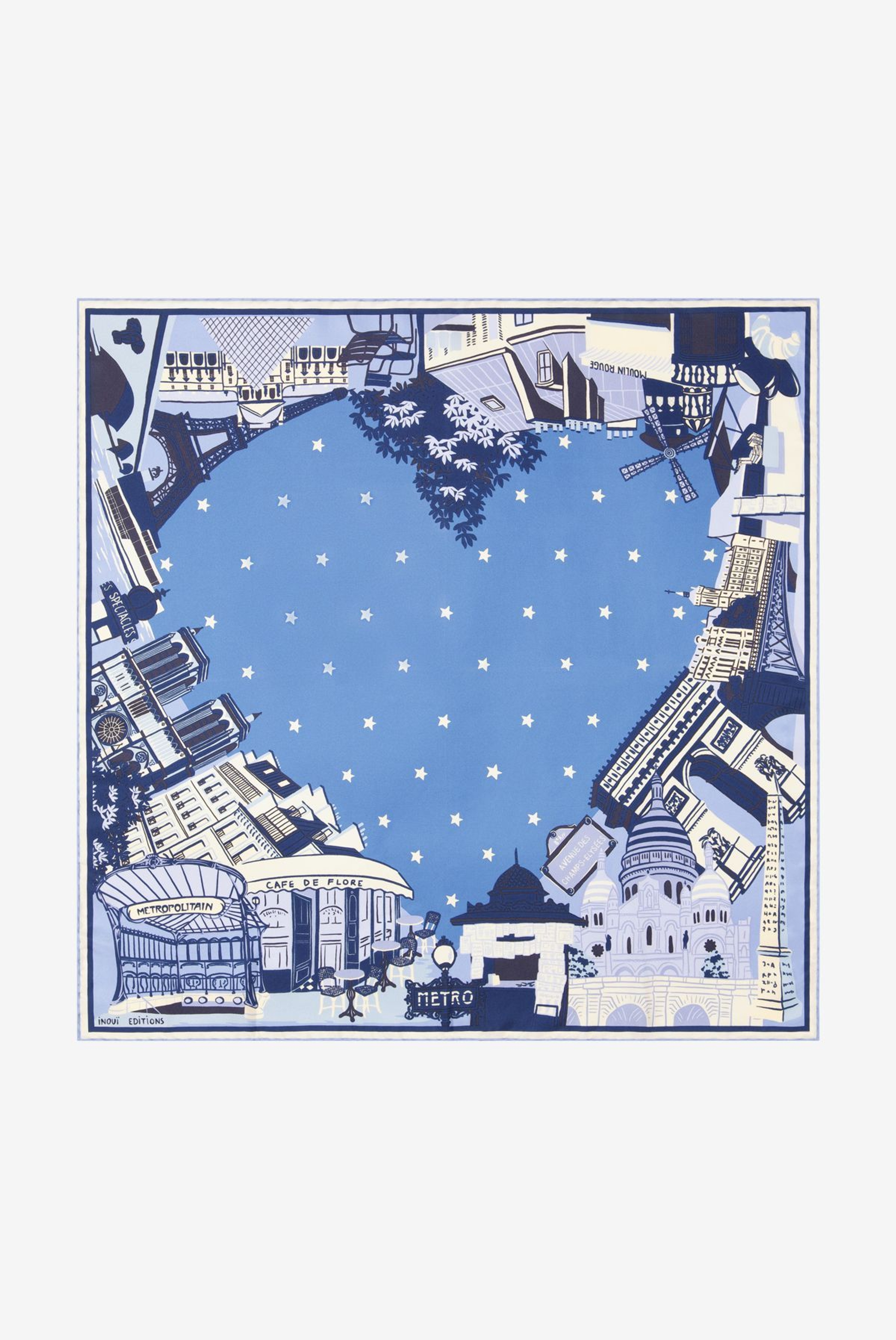 Carré 70 - J'Aime Paris - Bleu