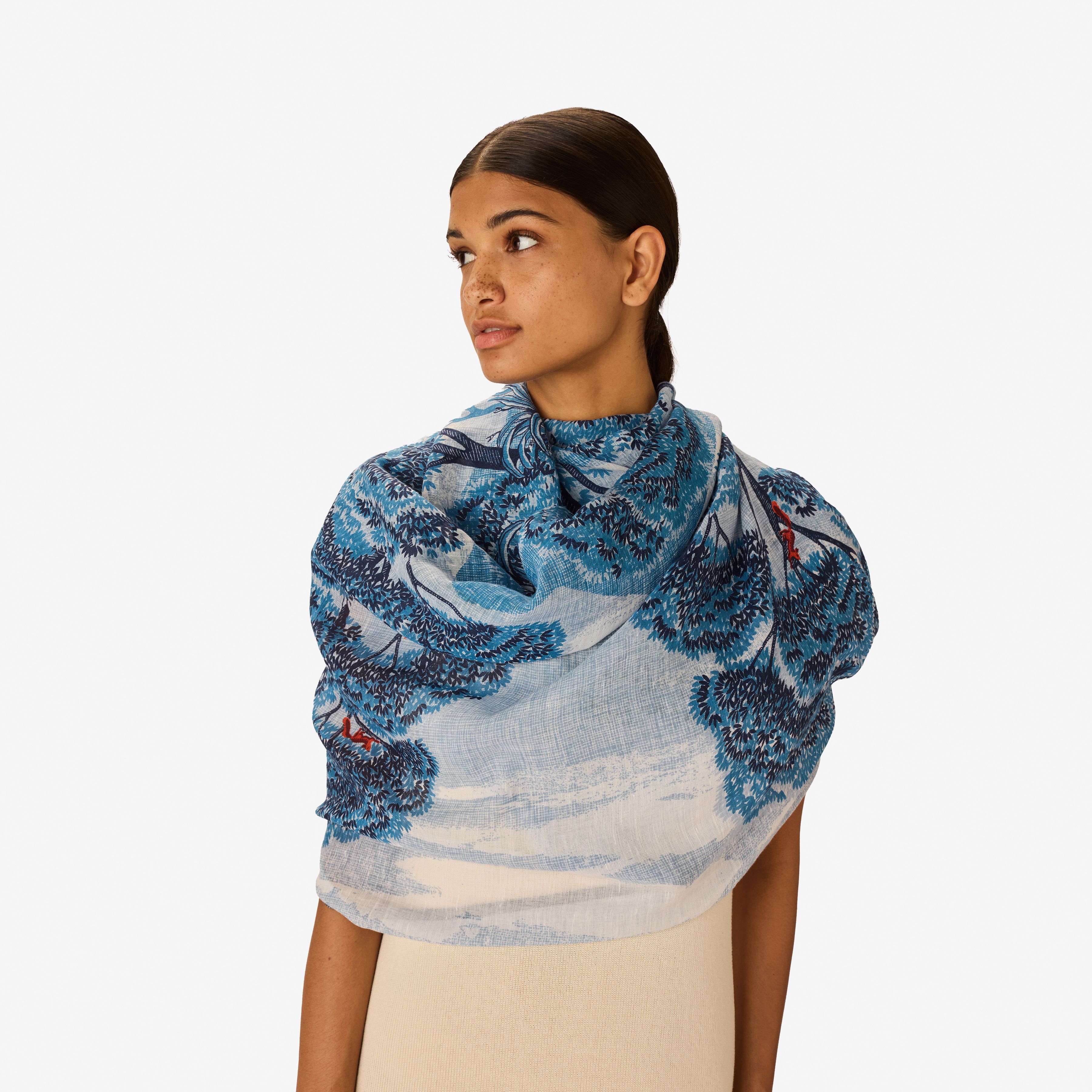 Écharpe 70 - Ambroise - Bleu canard