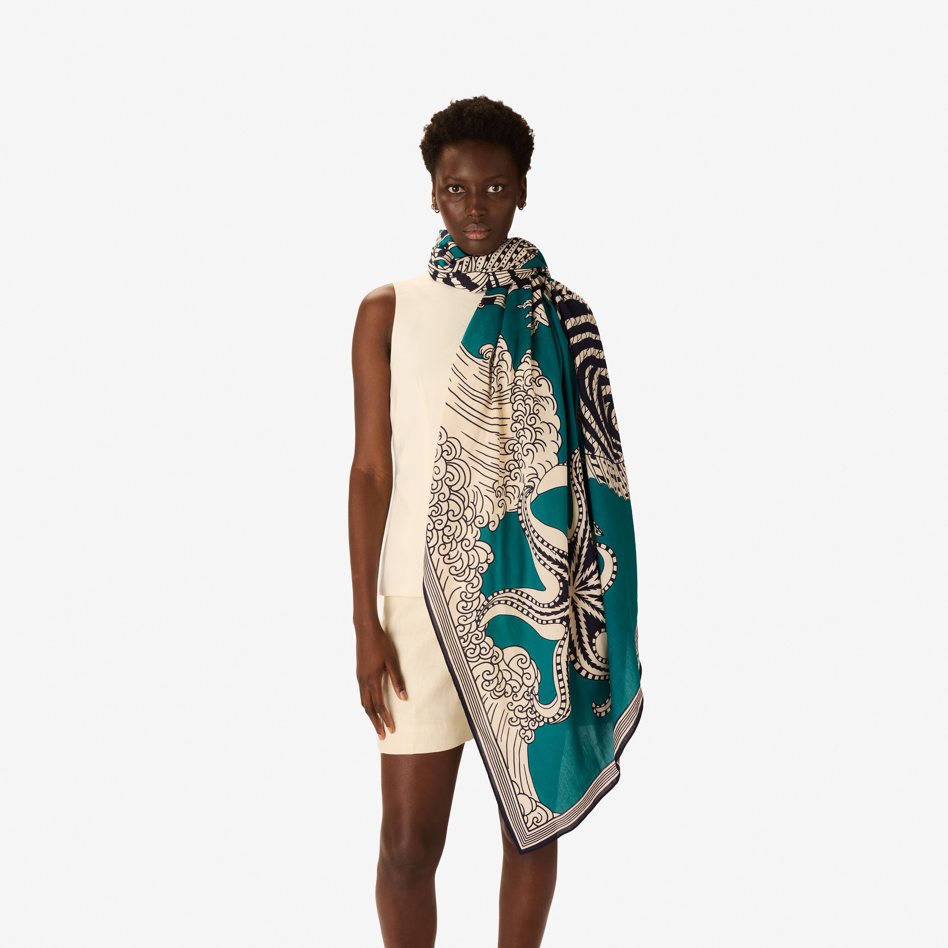 Bufanda 100 - Vague - Turquesa