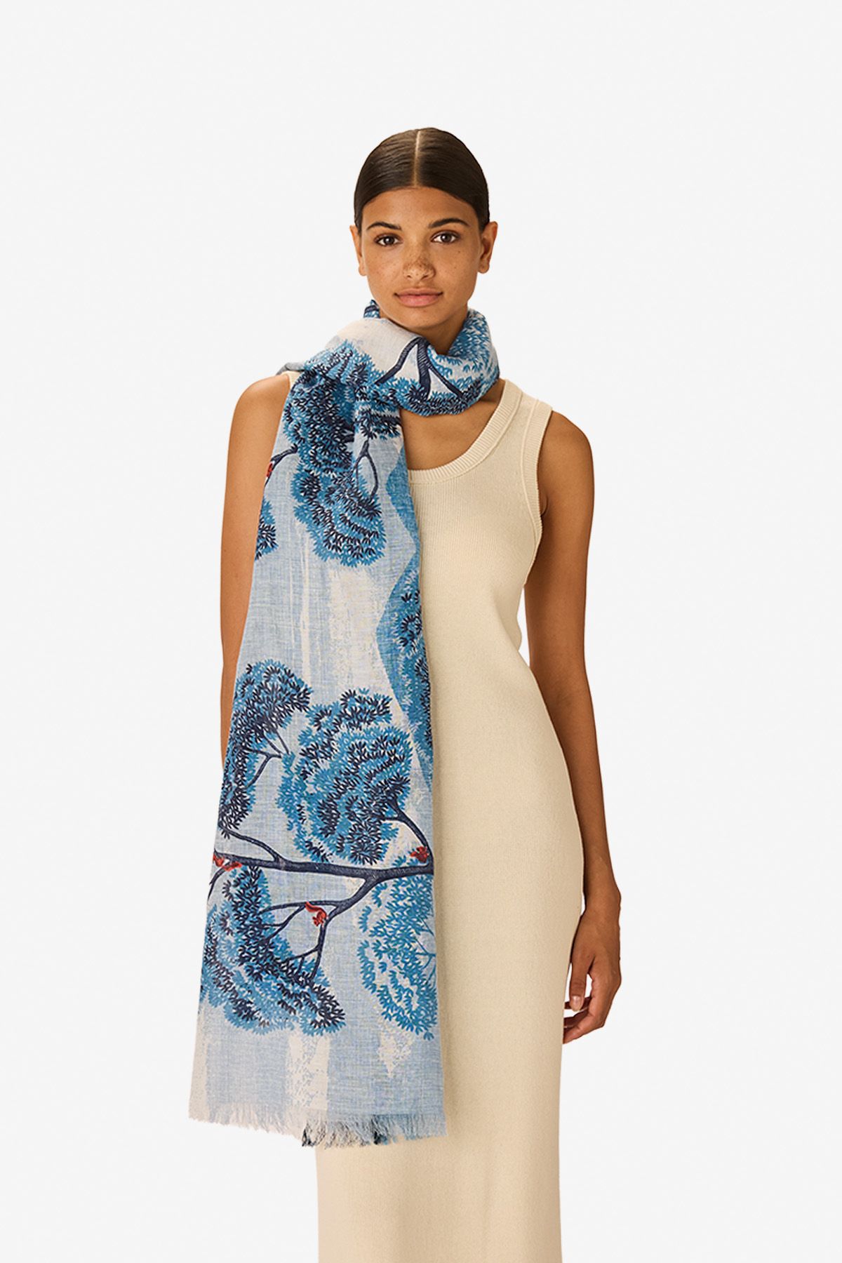 Écharpe 70 - Ambroise - Bleu canard