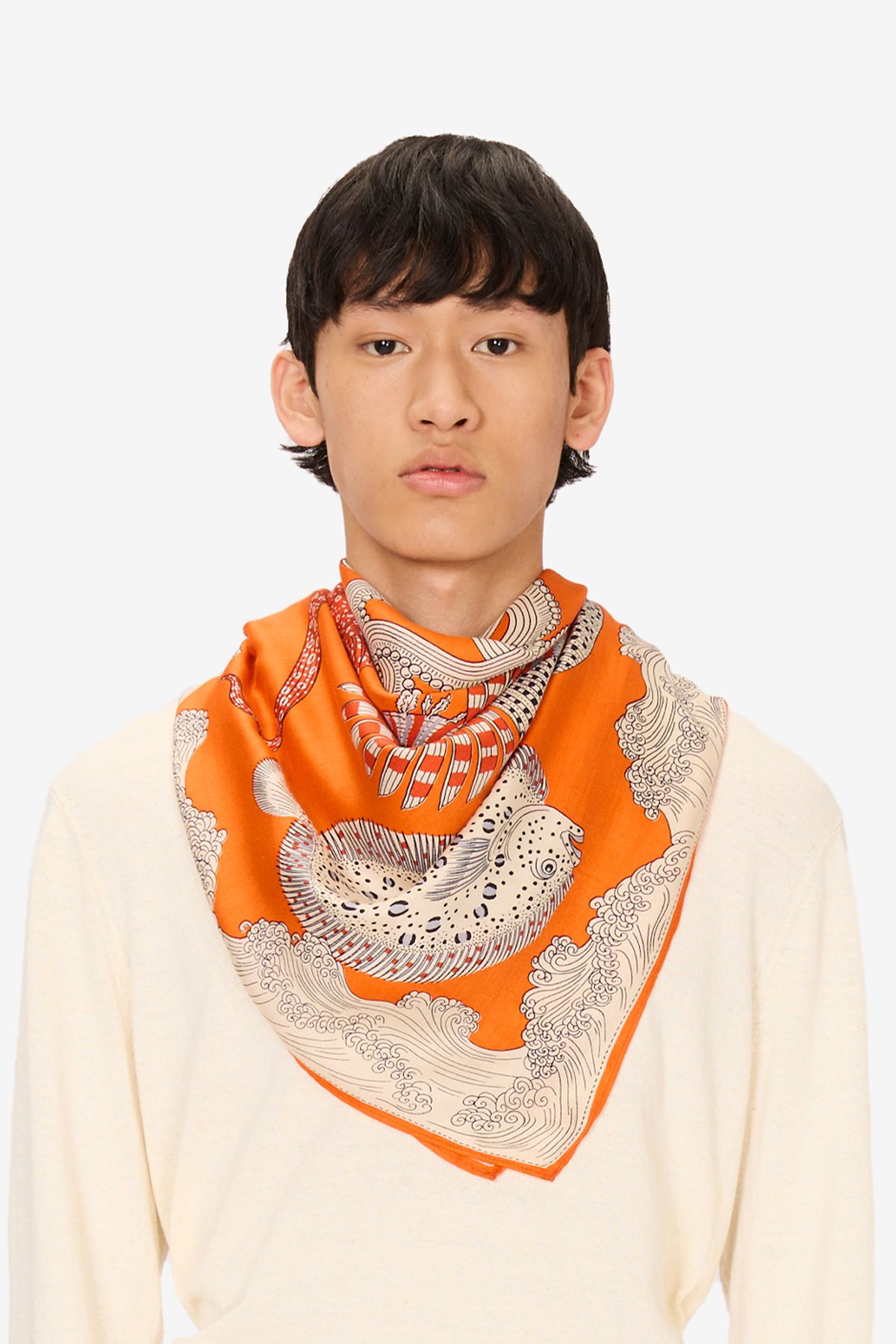 Carré 130 - Poseidon - Orange