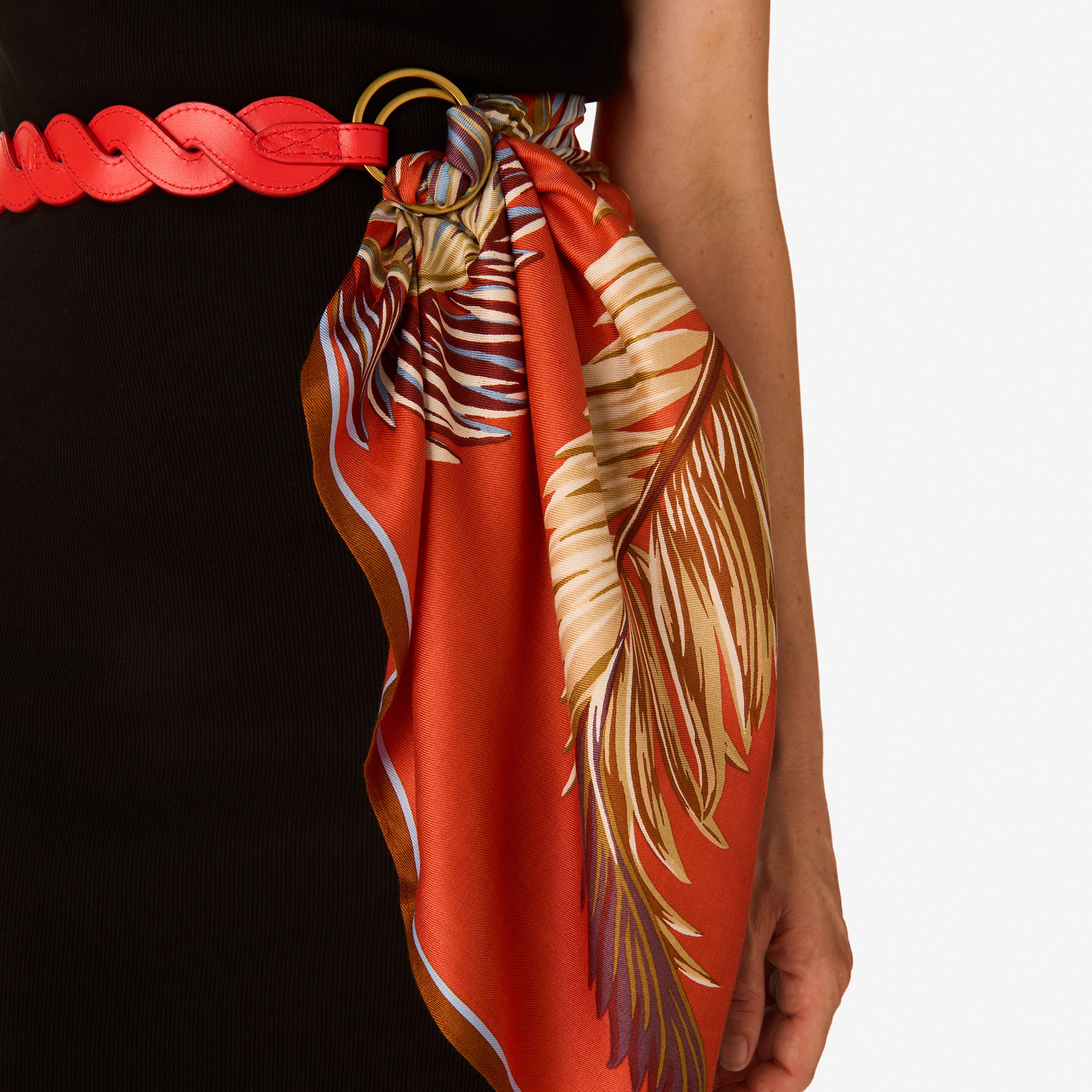 Anse En Cuir - Braid - Rouge