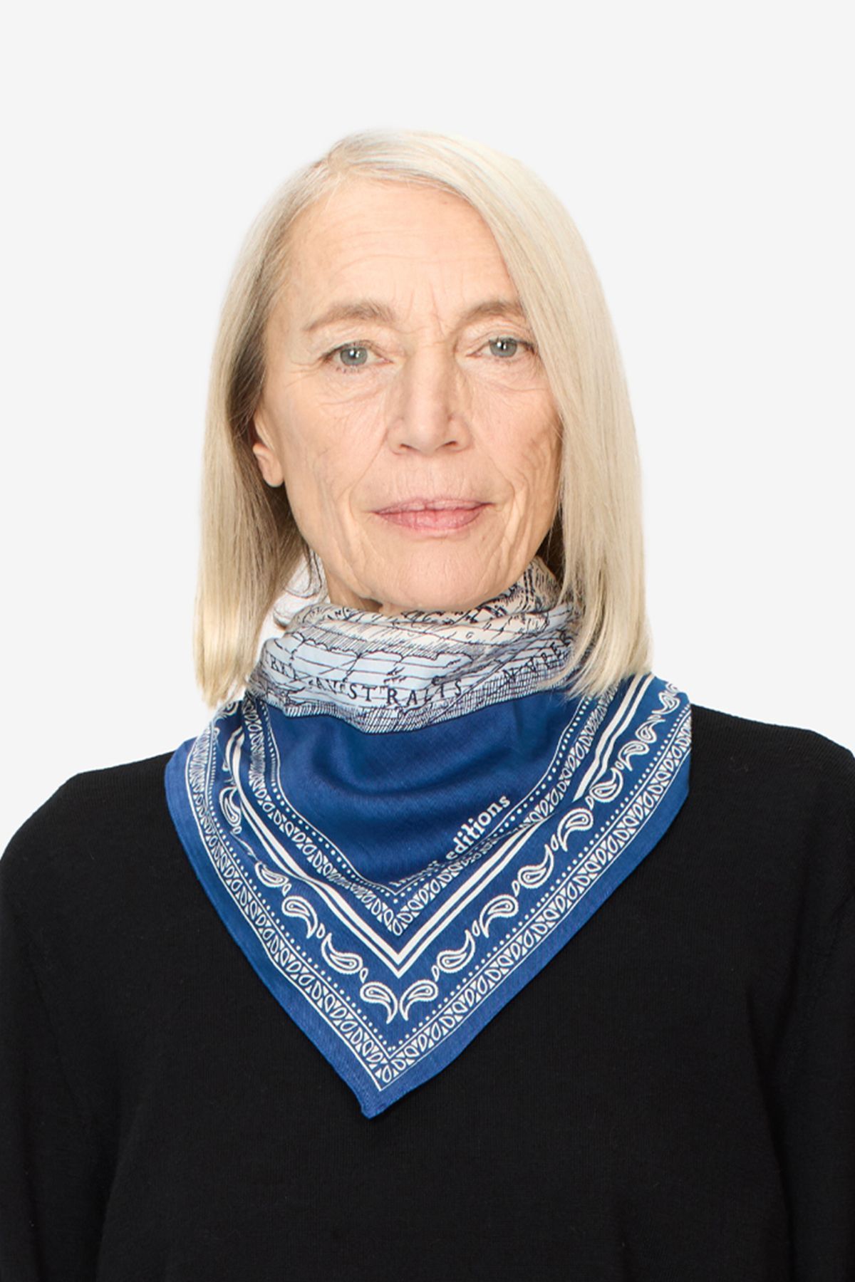 Carré 65 - Mappemonde - Bleu Marine