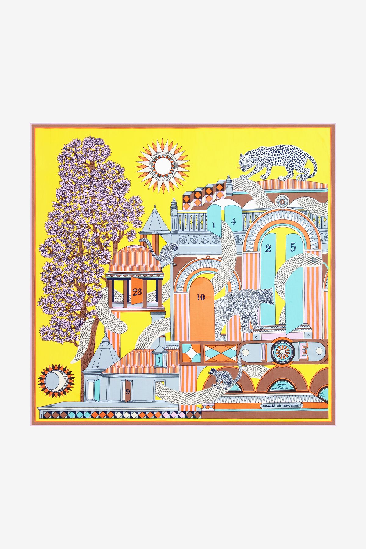 Carré 100 - Taj - Jaune