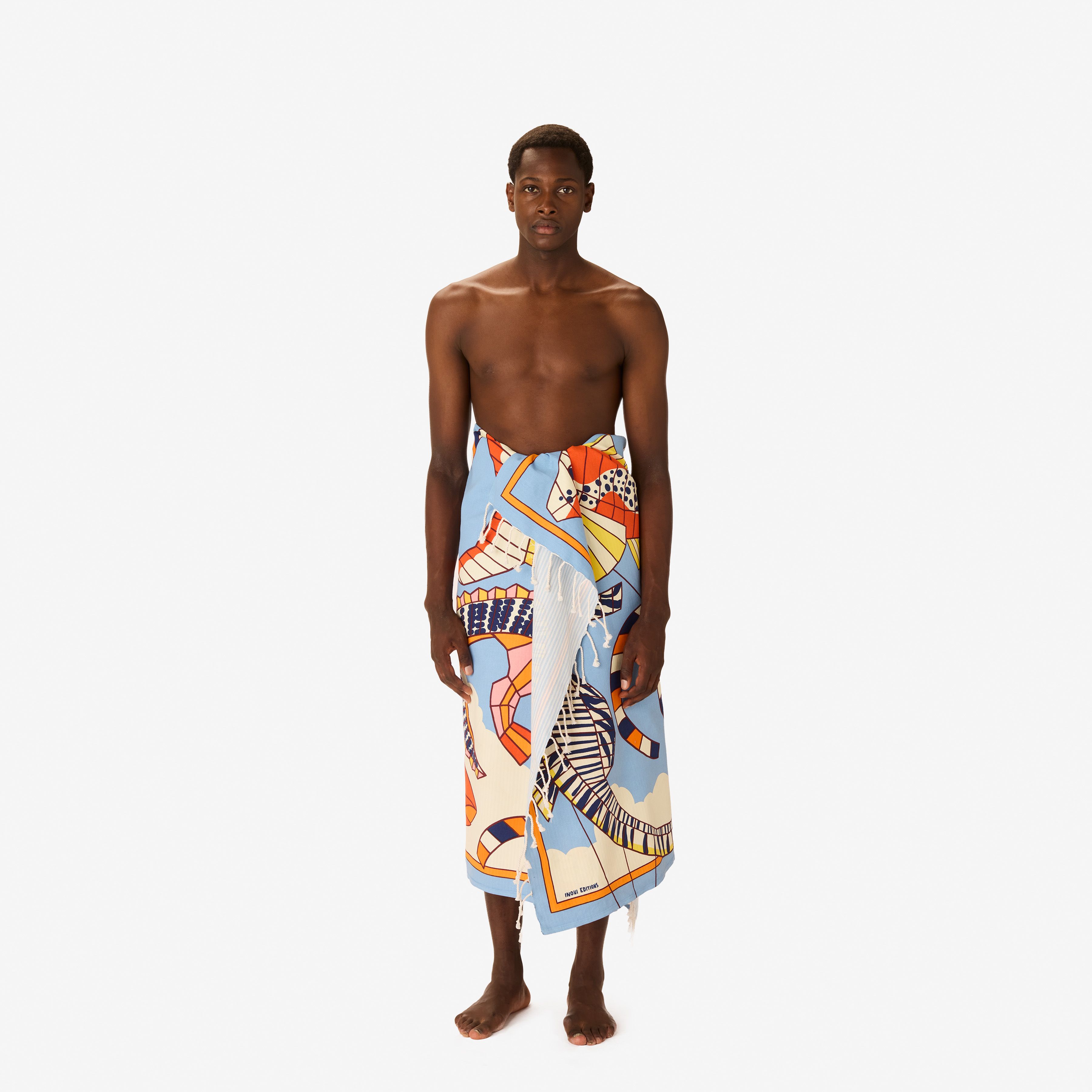 Fouta 100 - Cerfs Volants - Orange