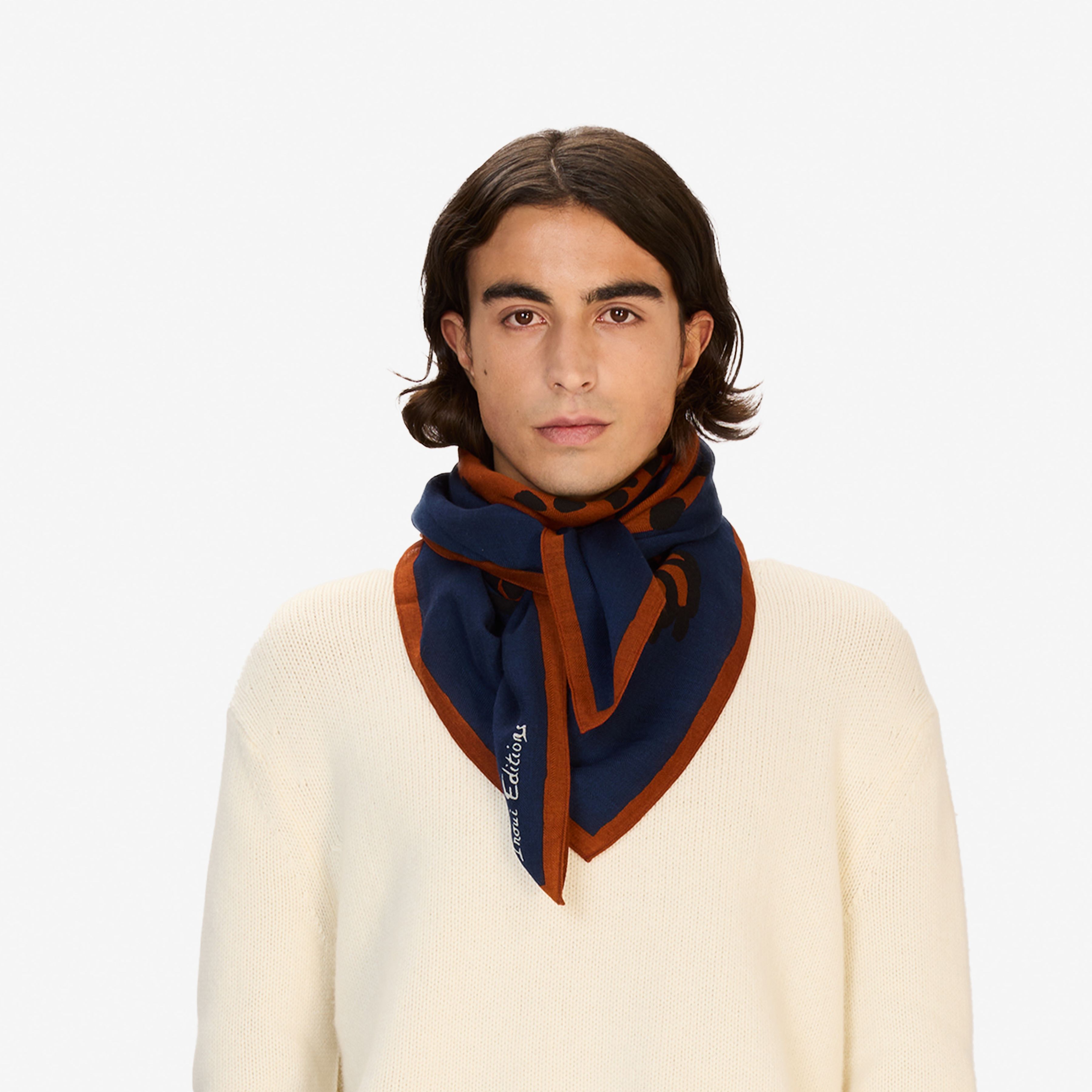 Square 100 - Feline - Blue