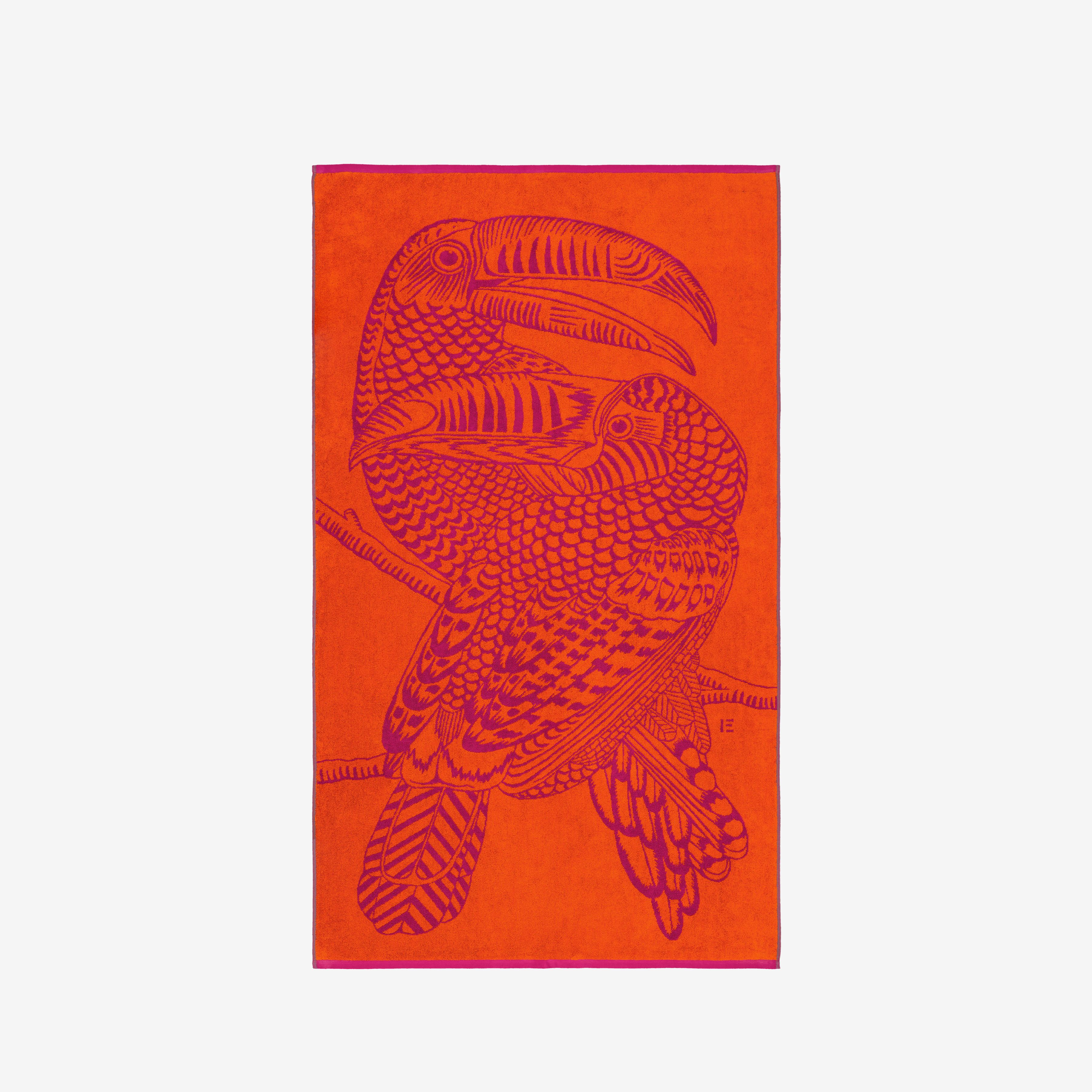 Beach Towel - Toucan - Fuchsia