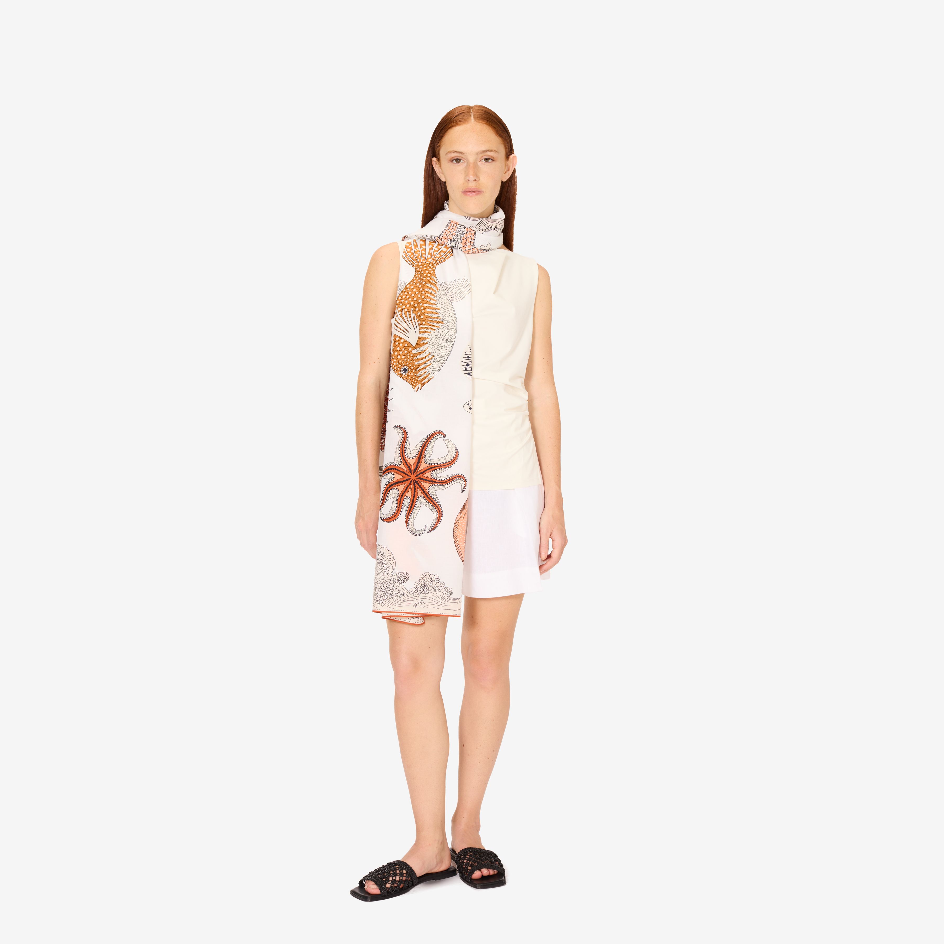 Scarf 100 - Poseidon - Natural