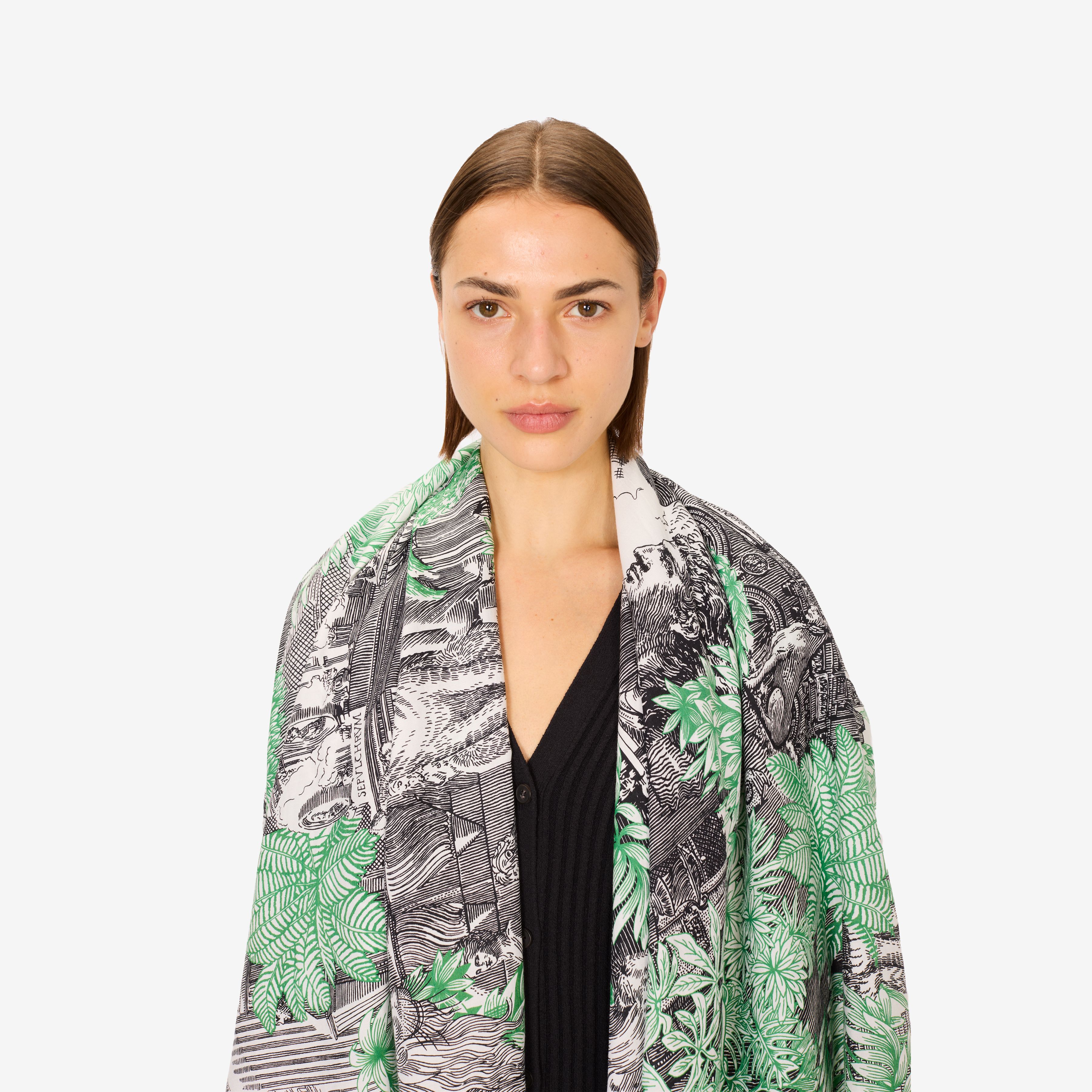 Scarf 100 - Piranesi - Green