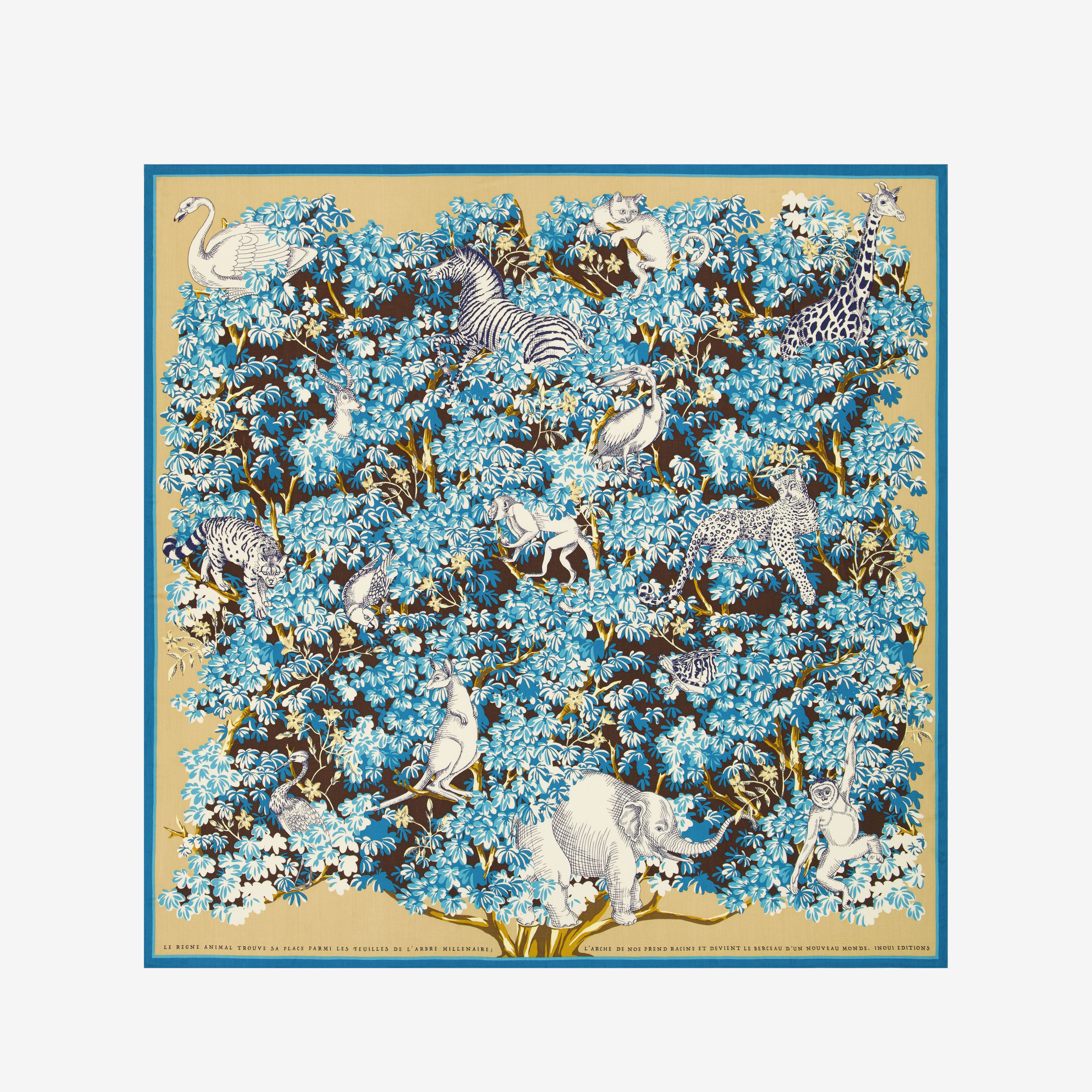 Carré 130 - Bestiaire - Beige