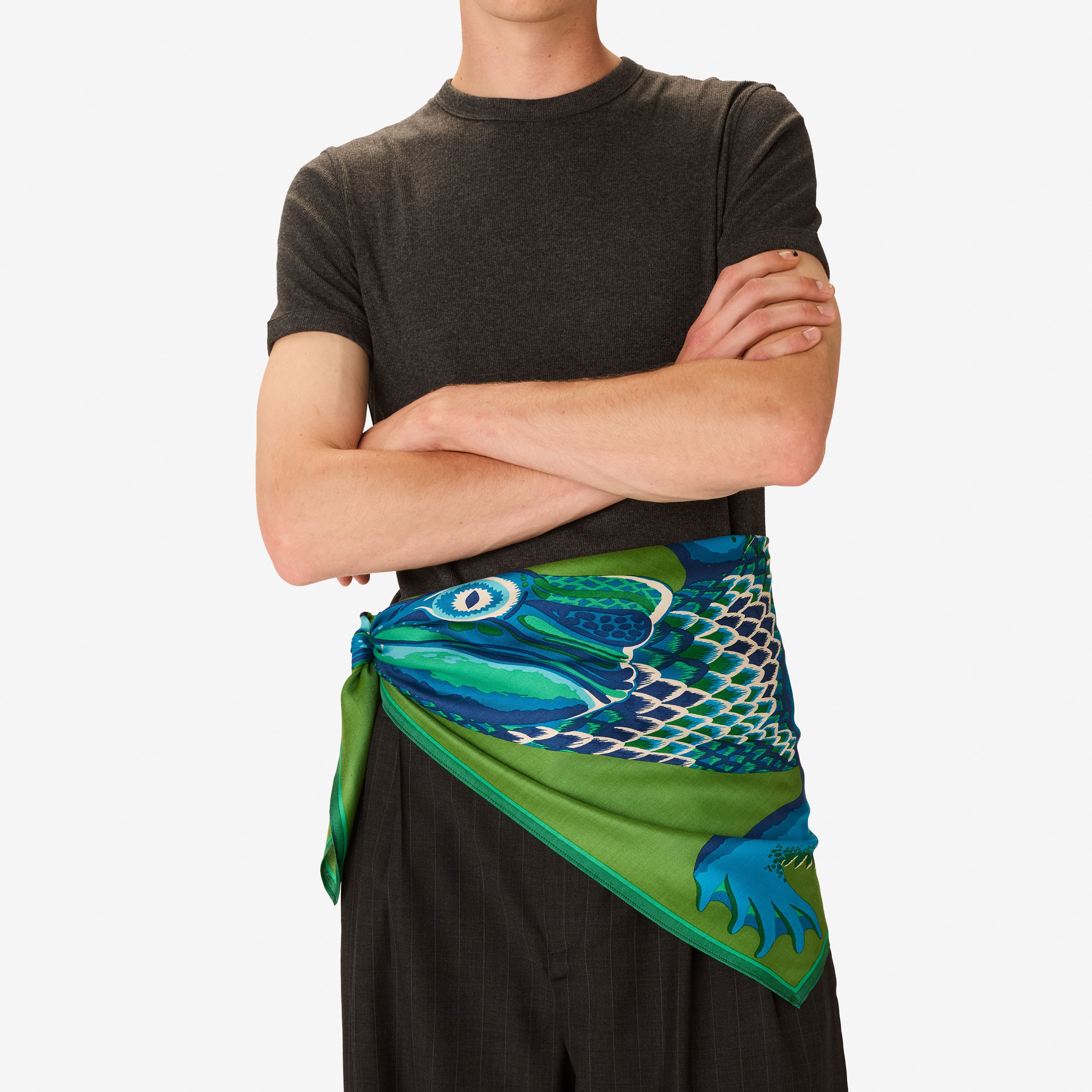 Square 100 - Croco - Green