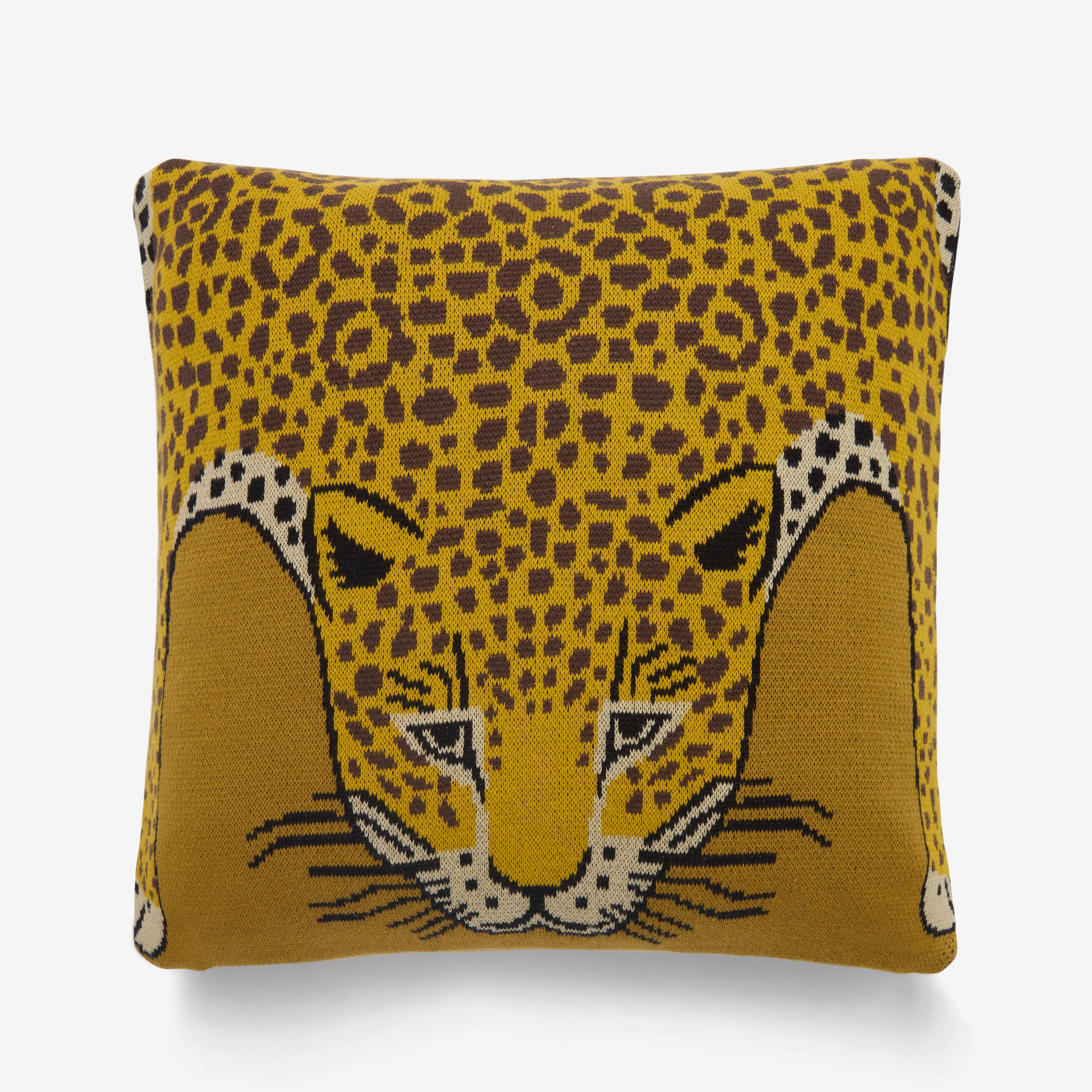 Copricuscino 40 - Leopard - Giallo zafferano