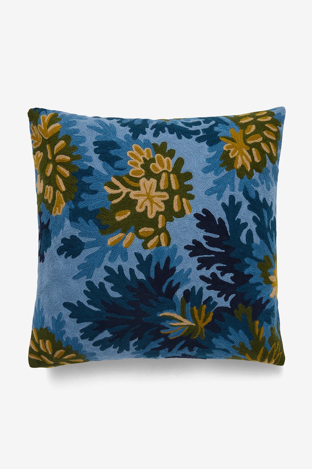 Housse de Coussin 45 - Fontainebleau - Bleu Canard