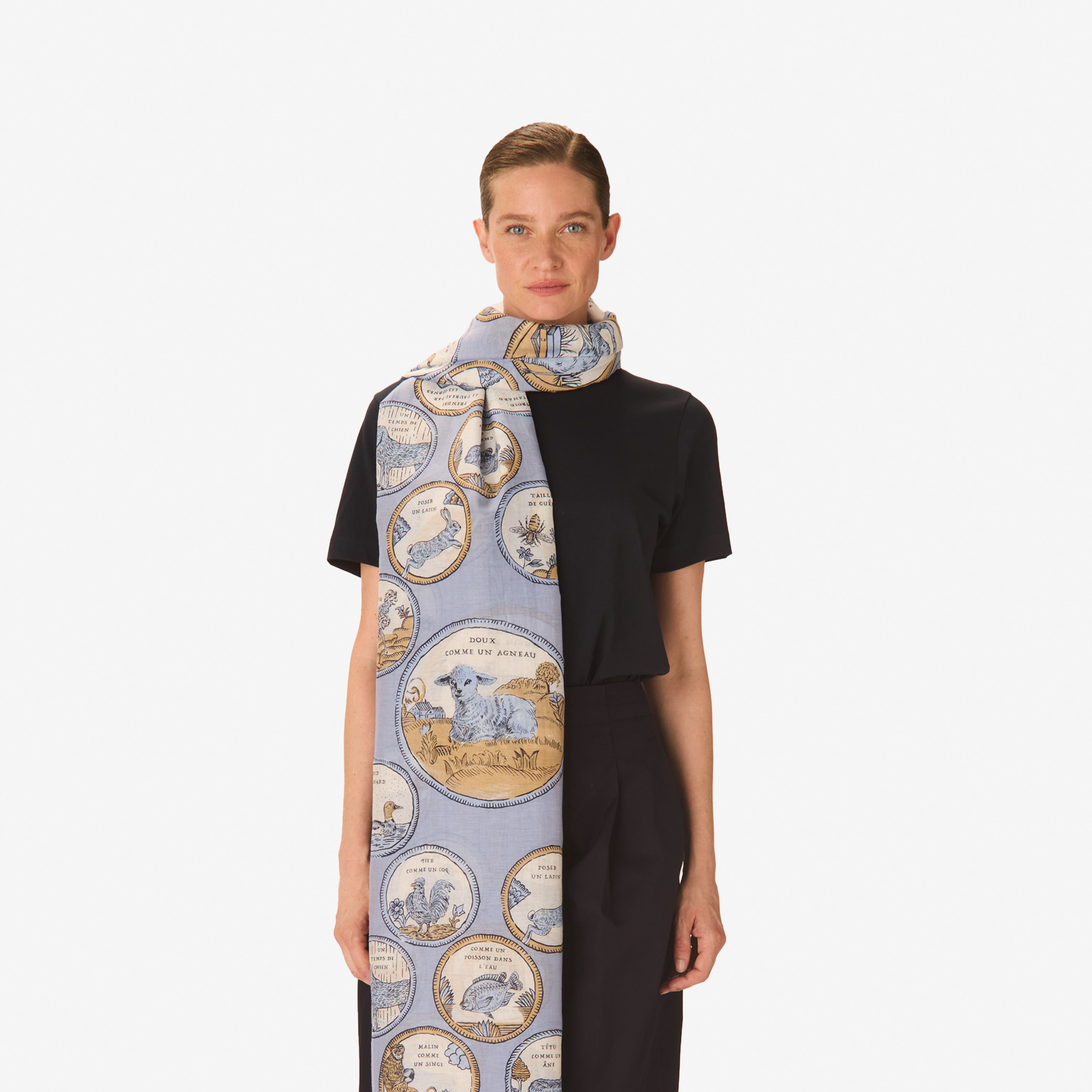 Schal 100 - Chance Inoui - Blau