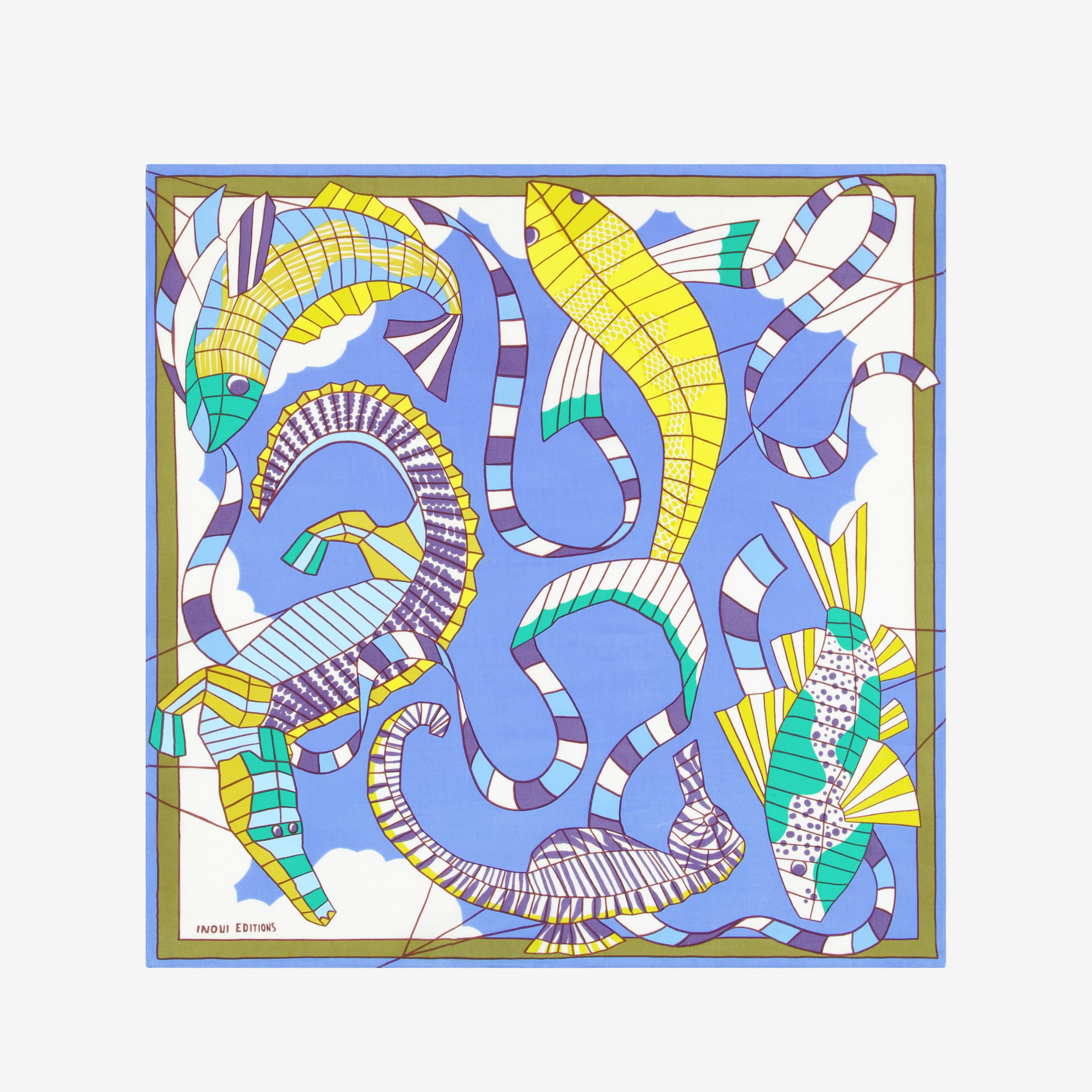 Square 65 - Cerfs Volants - Blue