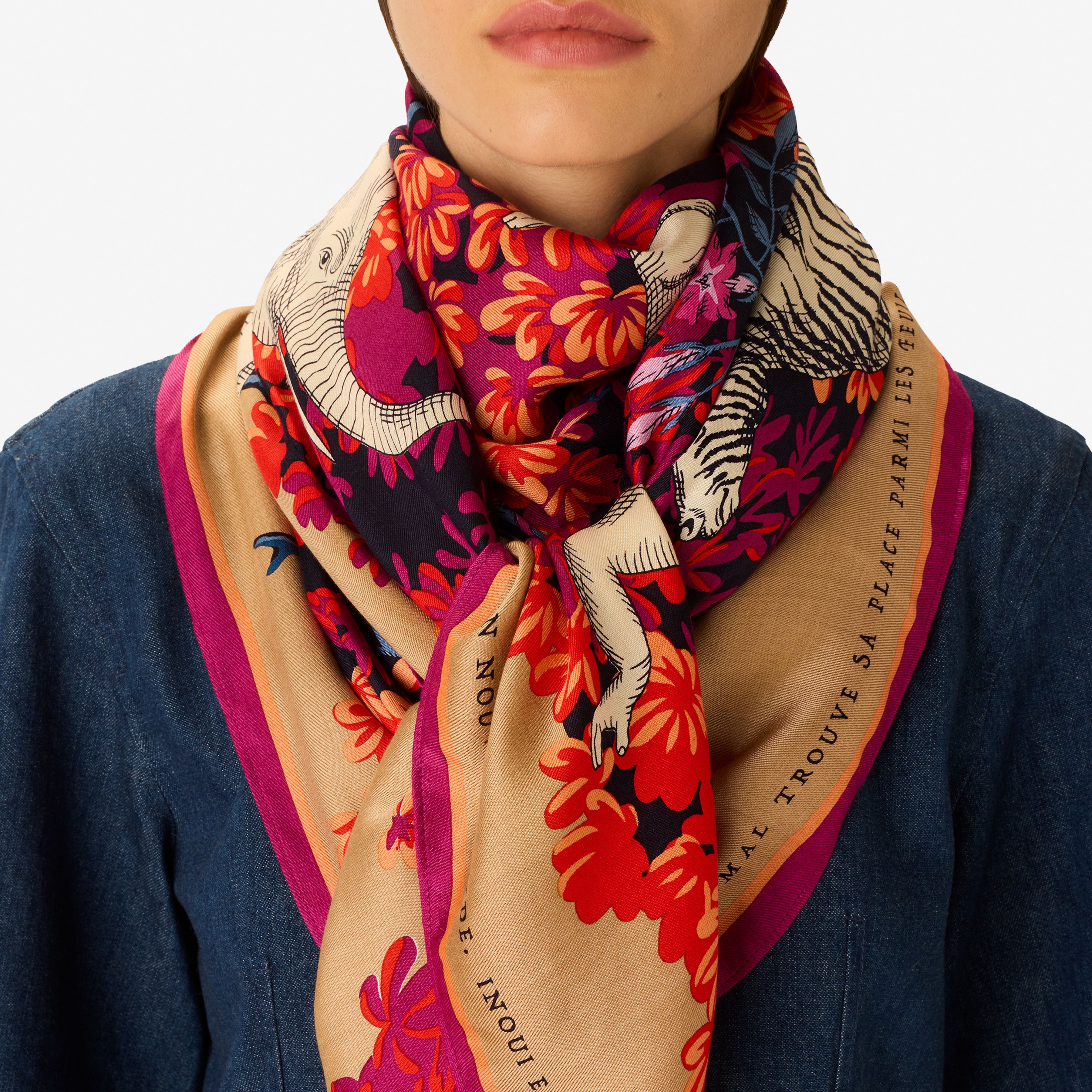 Carré 130 - Bestiaire - Fuchsia