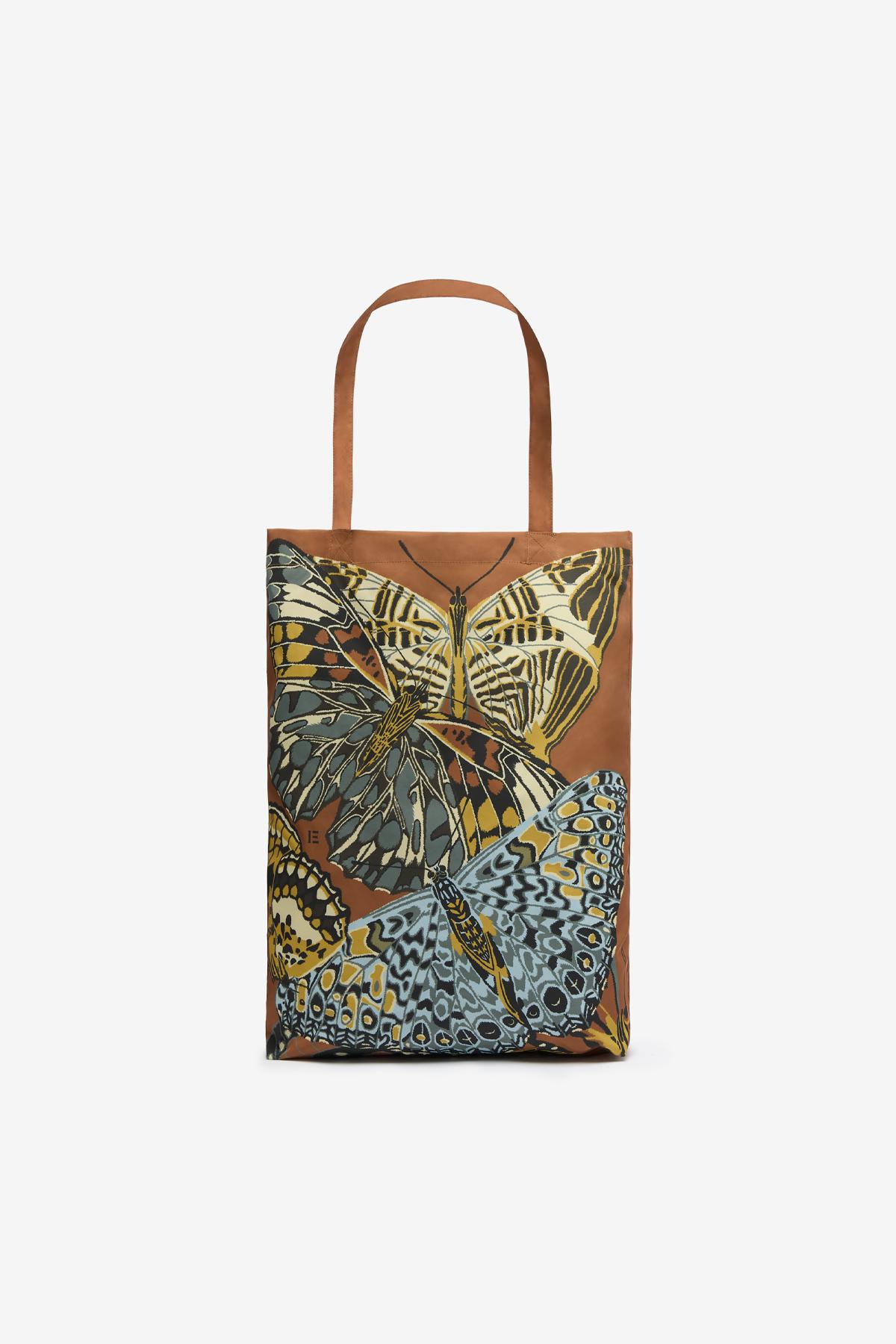 Sac Shopper - Papillons - Naturel