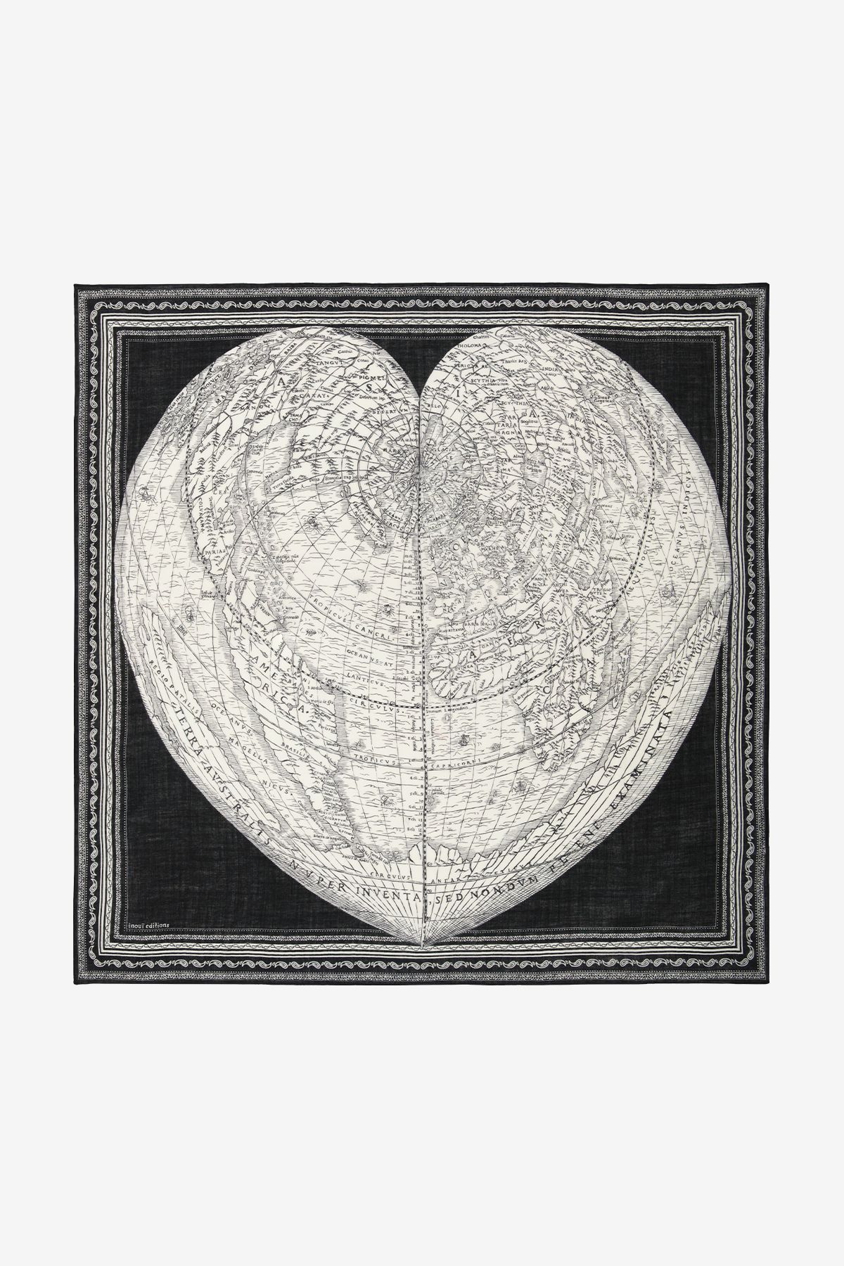 Carré 130 - Mappemonde - Noir