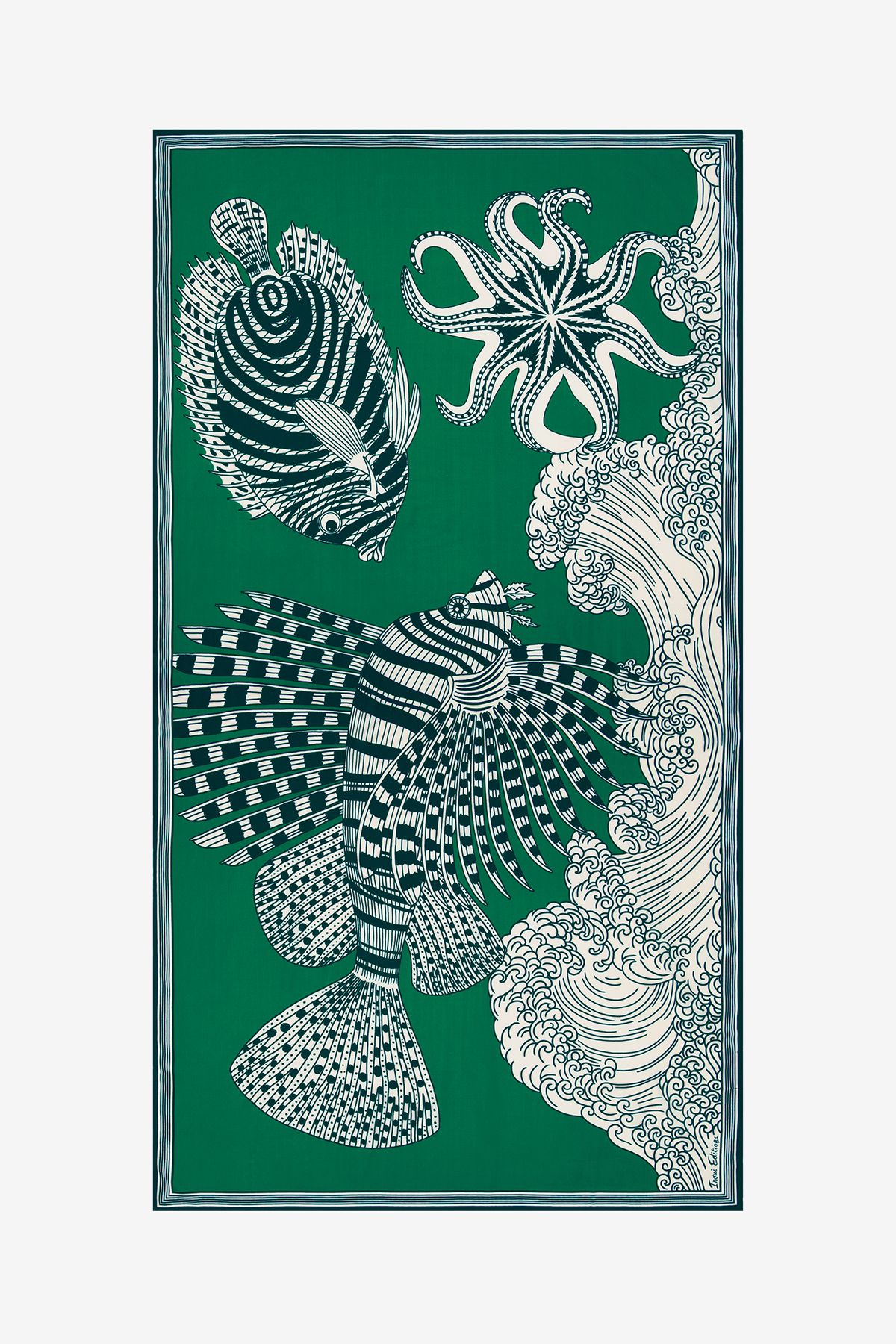 Écharpe 100 - Vague - Vert