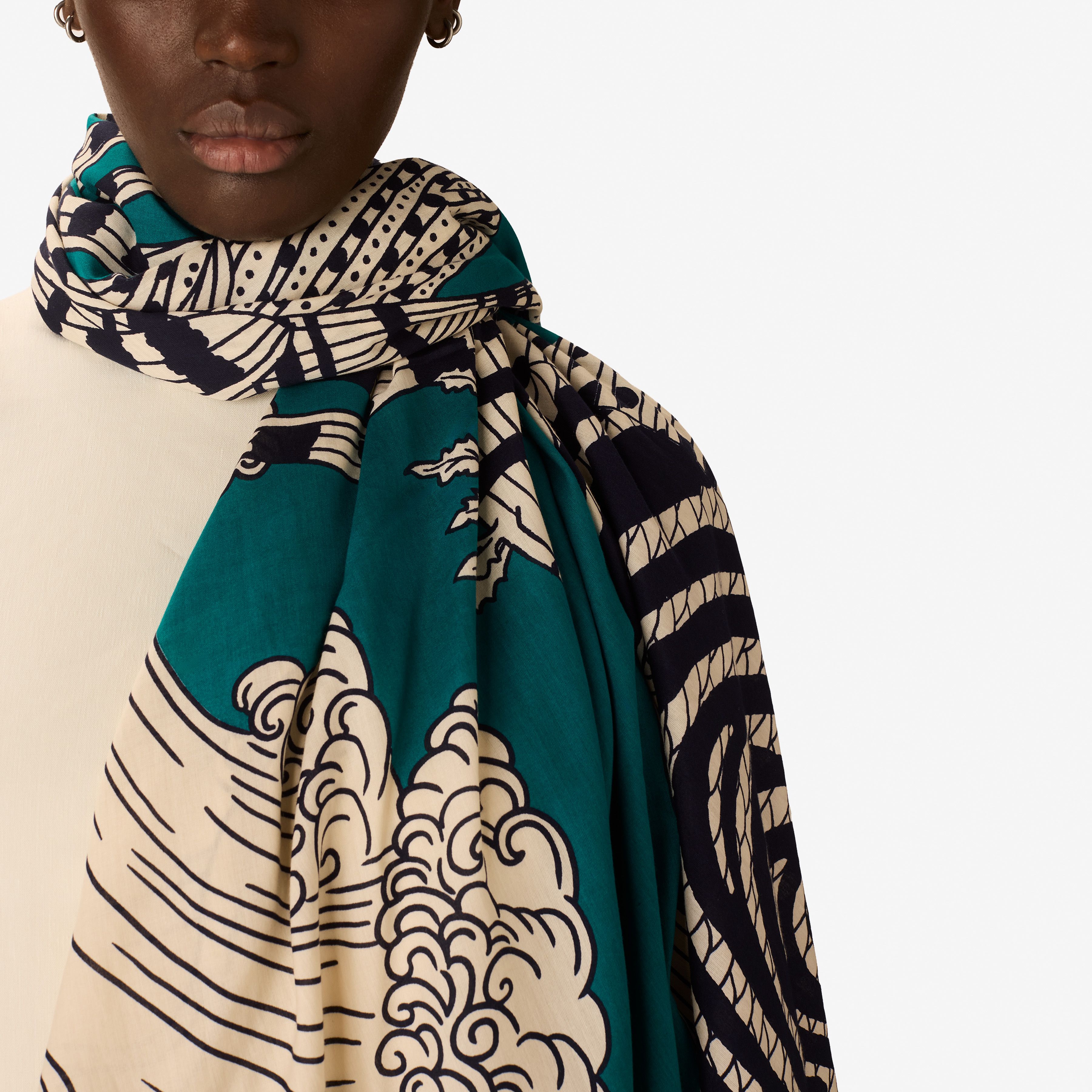 Bufanda 100 - Vague - Turquesa