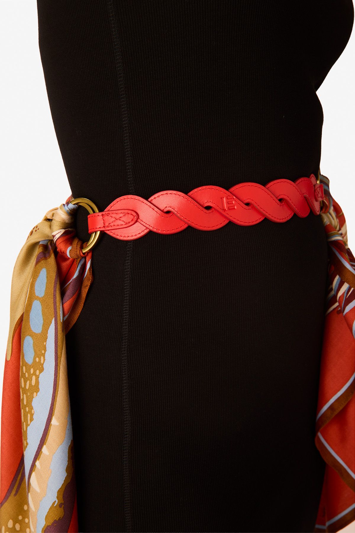 Anse En Cuir - Braid - Rouge
