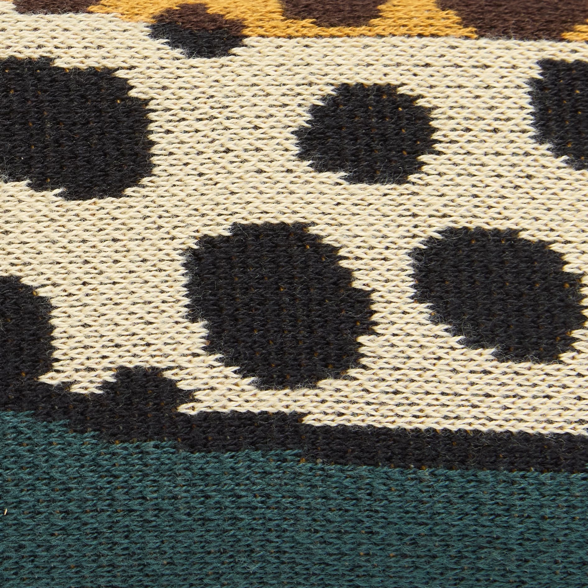 Plaid 130 - Leopard - Vert