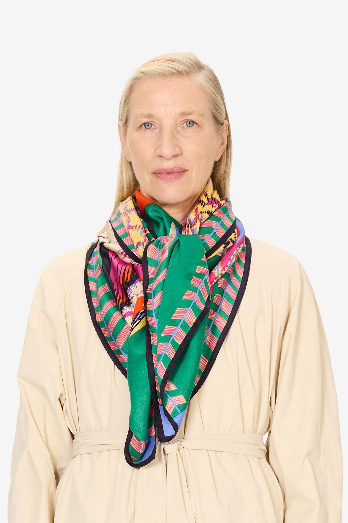 Carré 130 - Toucan - Vert