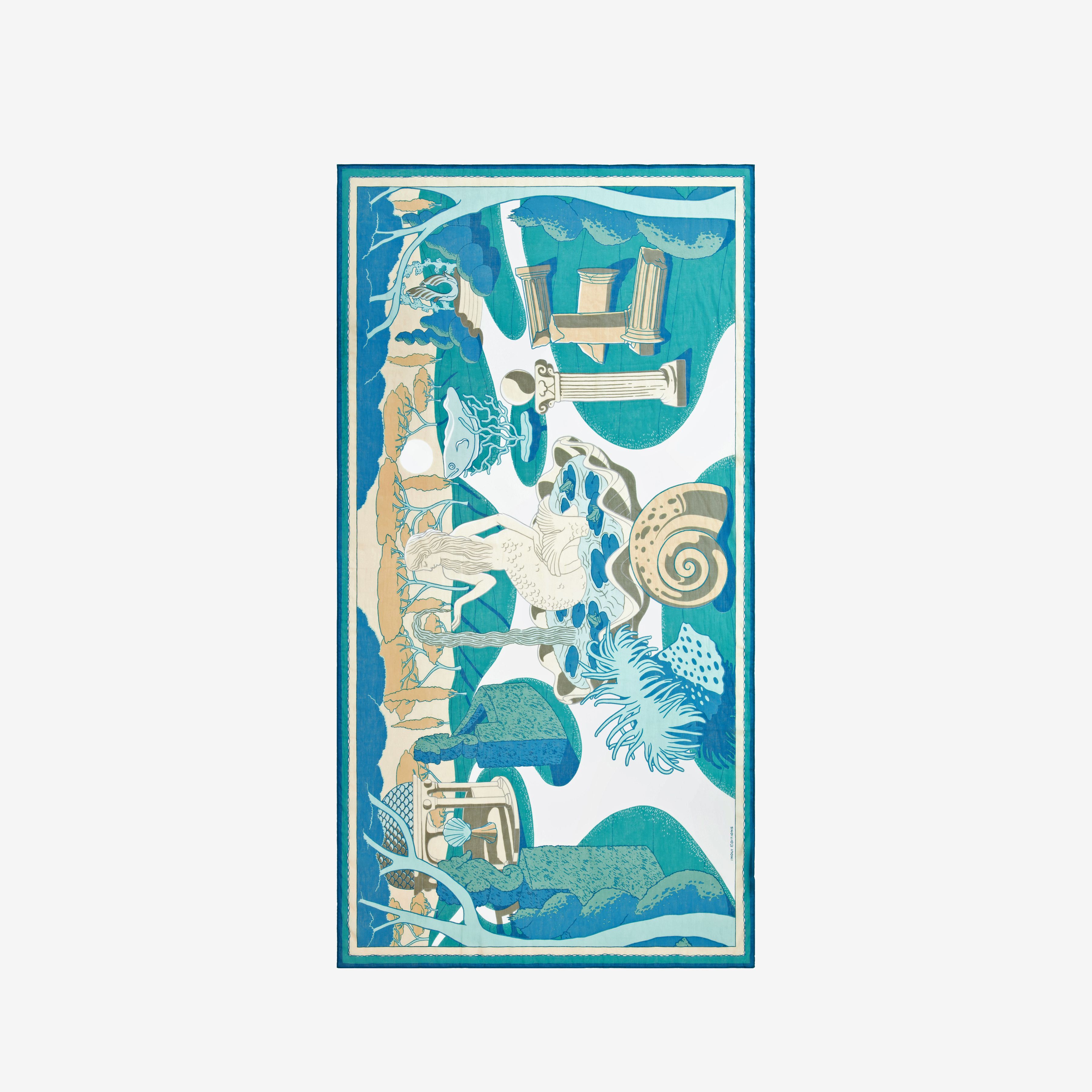 Scarf 100 - Jardin - Turquoise