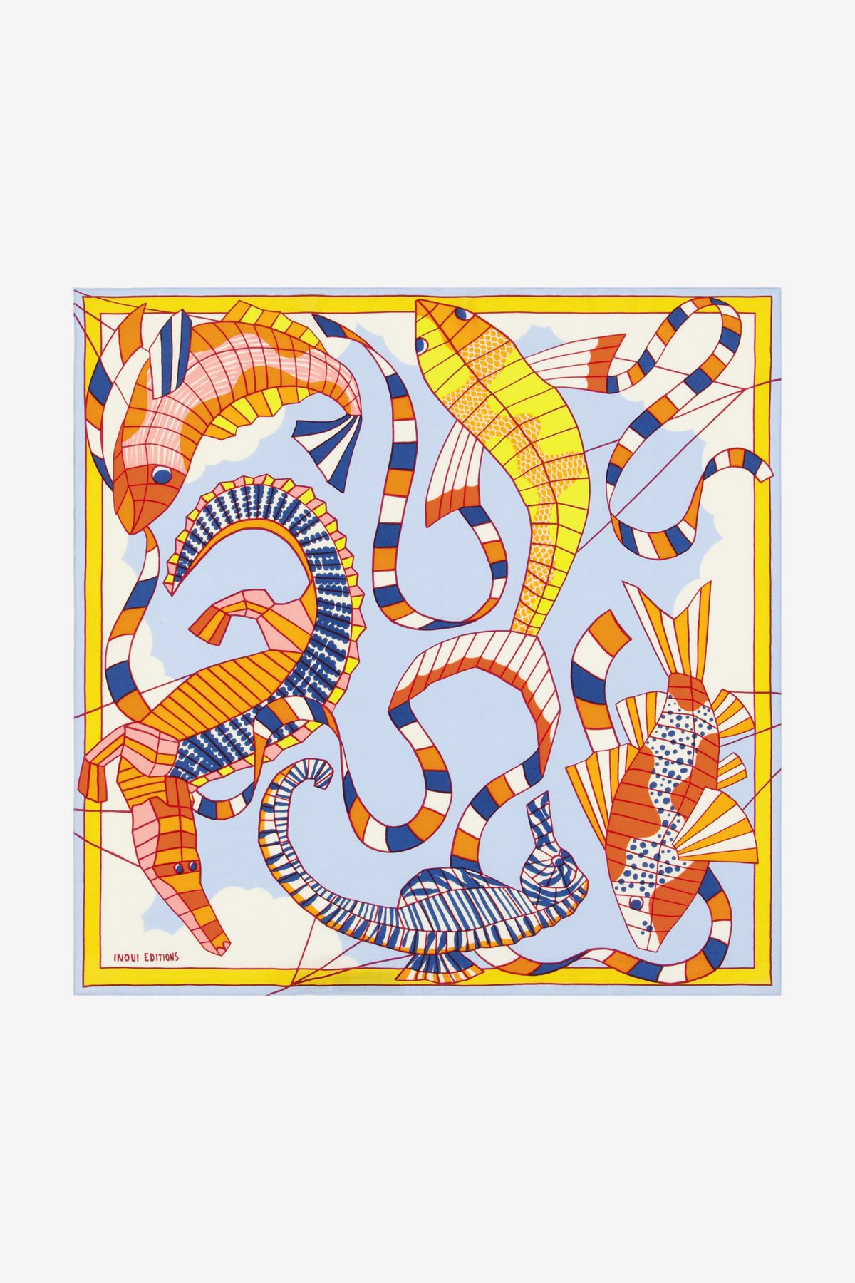 Carré 65 - Cerfs Volants - Orange