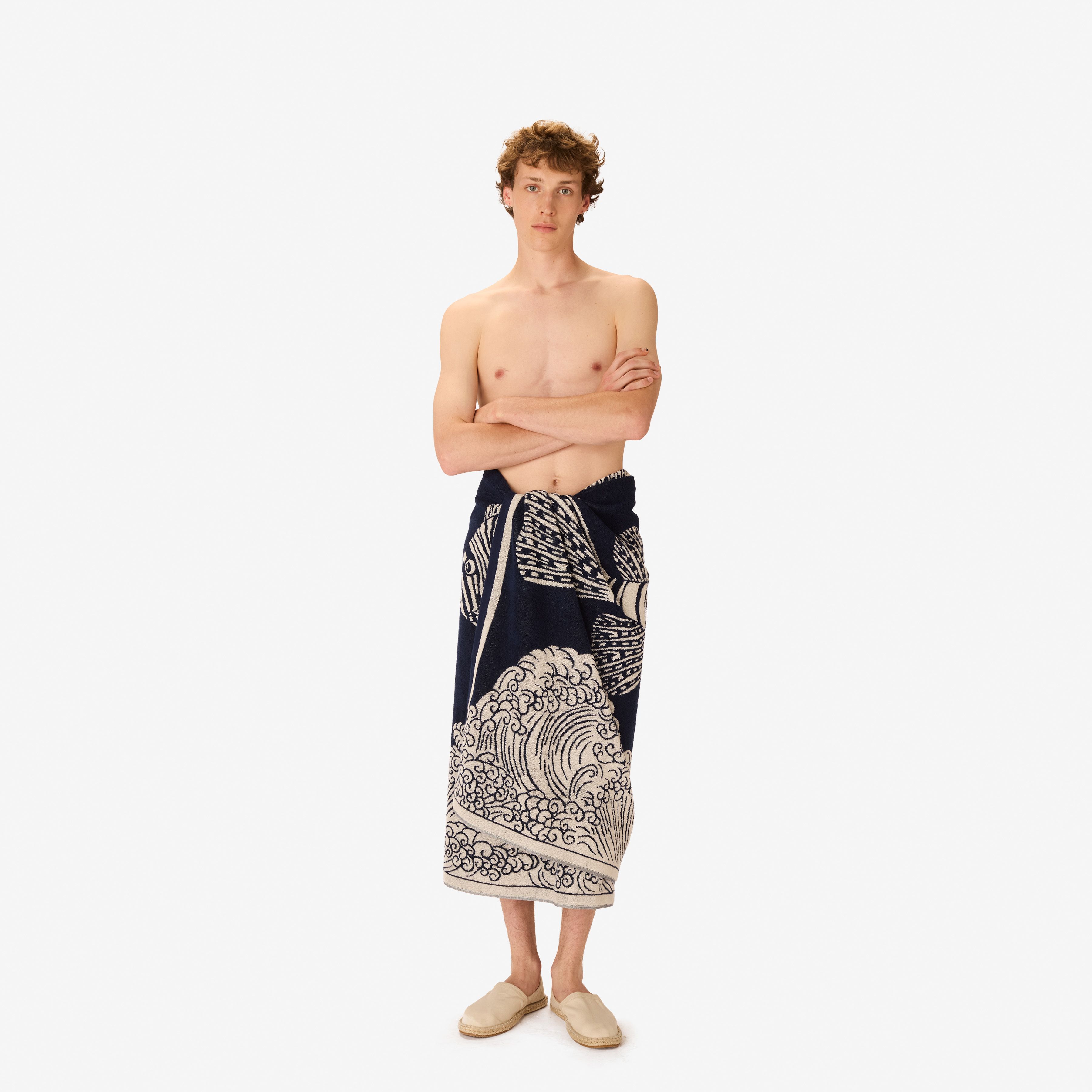 Beach Towel 100 - Poseidon - Navy