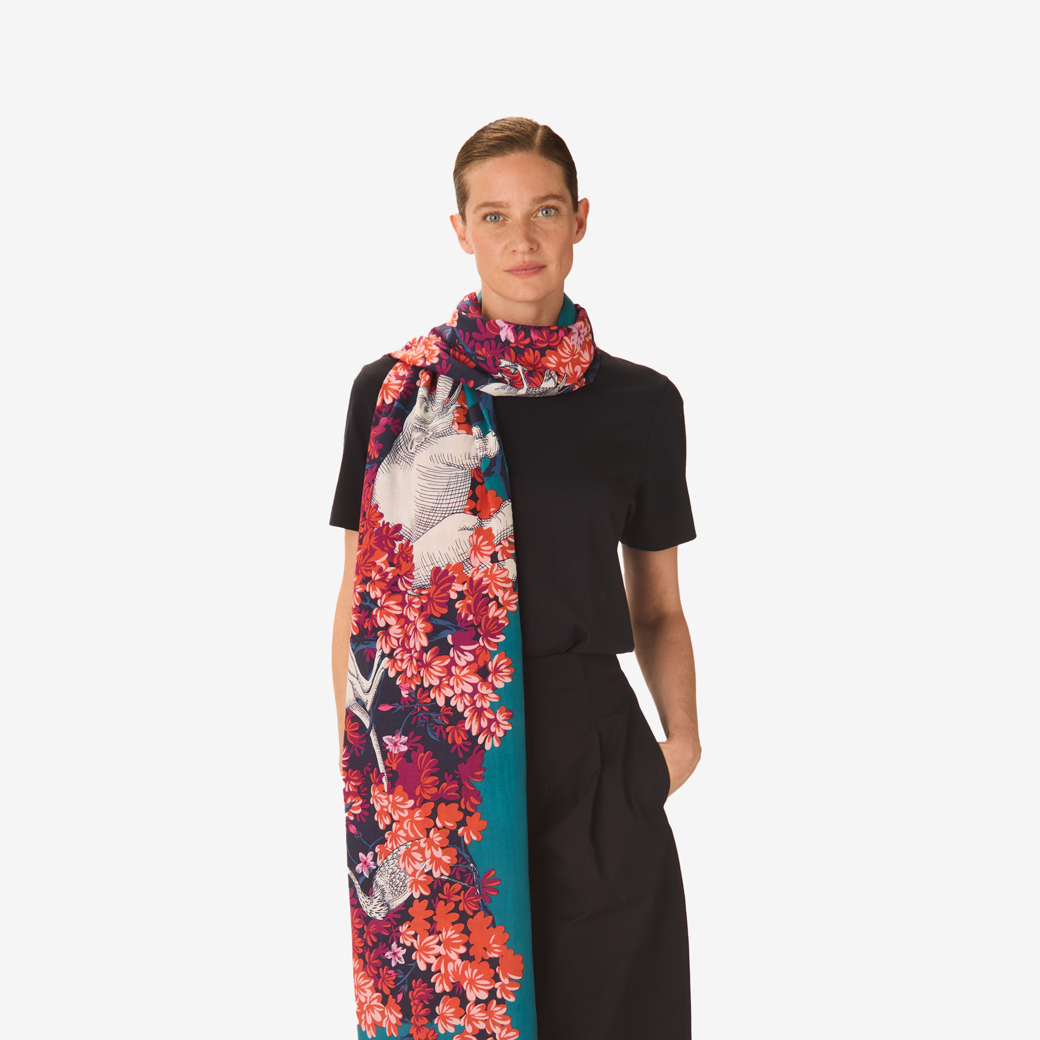 Scarf 100 - Bestiaire - Pink