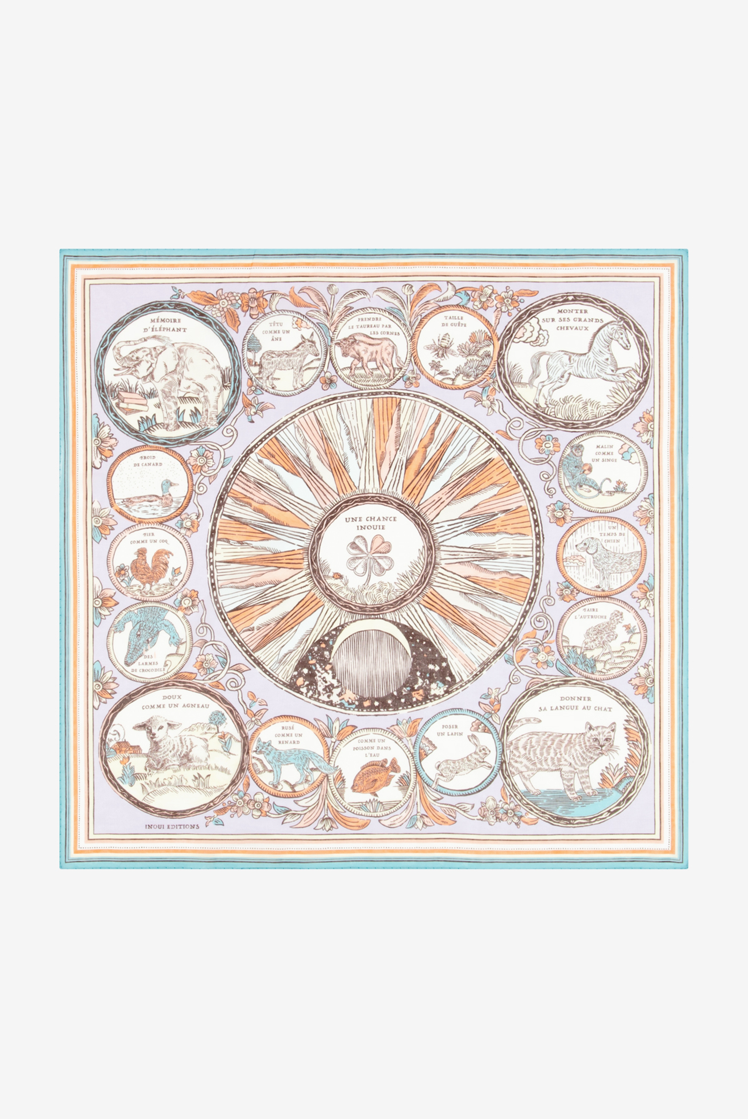 Carré 70 Coton - Chance Inoui - Parme